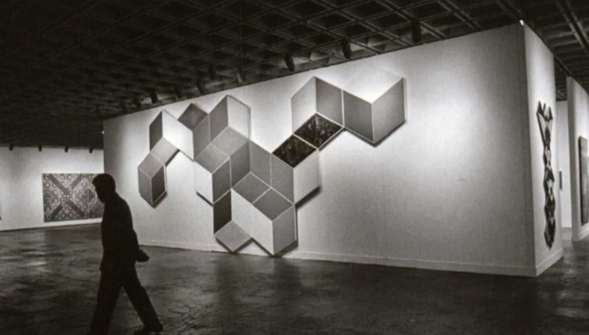 A photograph from Contemporary Black Artists in America, Whitney Museum of American Art, in New York, dated 1971