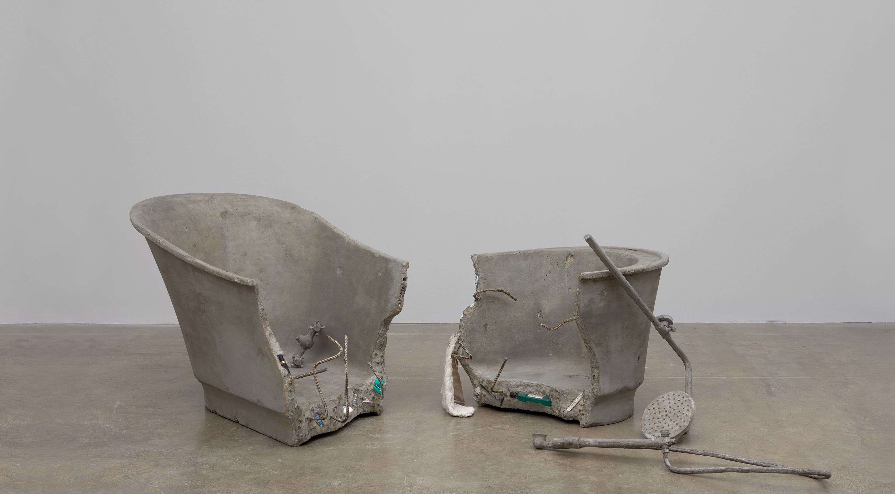 A sculpture by Josh Kline, titled Sighs of the Times, dated 2017.
