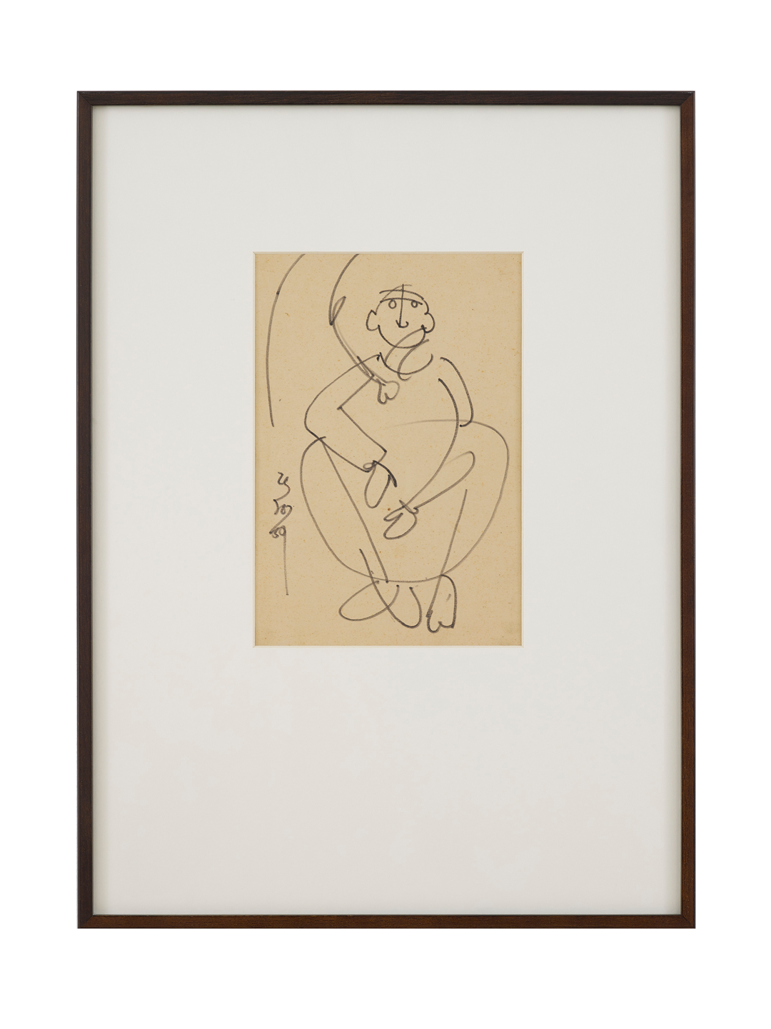 An untitled drawing by Benode Behari Mukherjee, not dated.