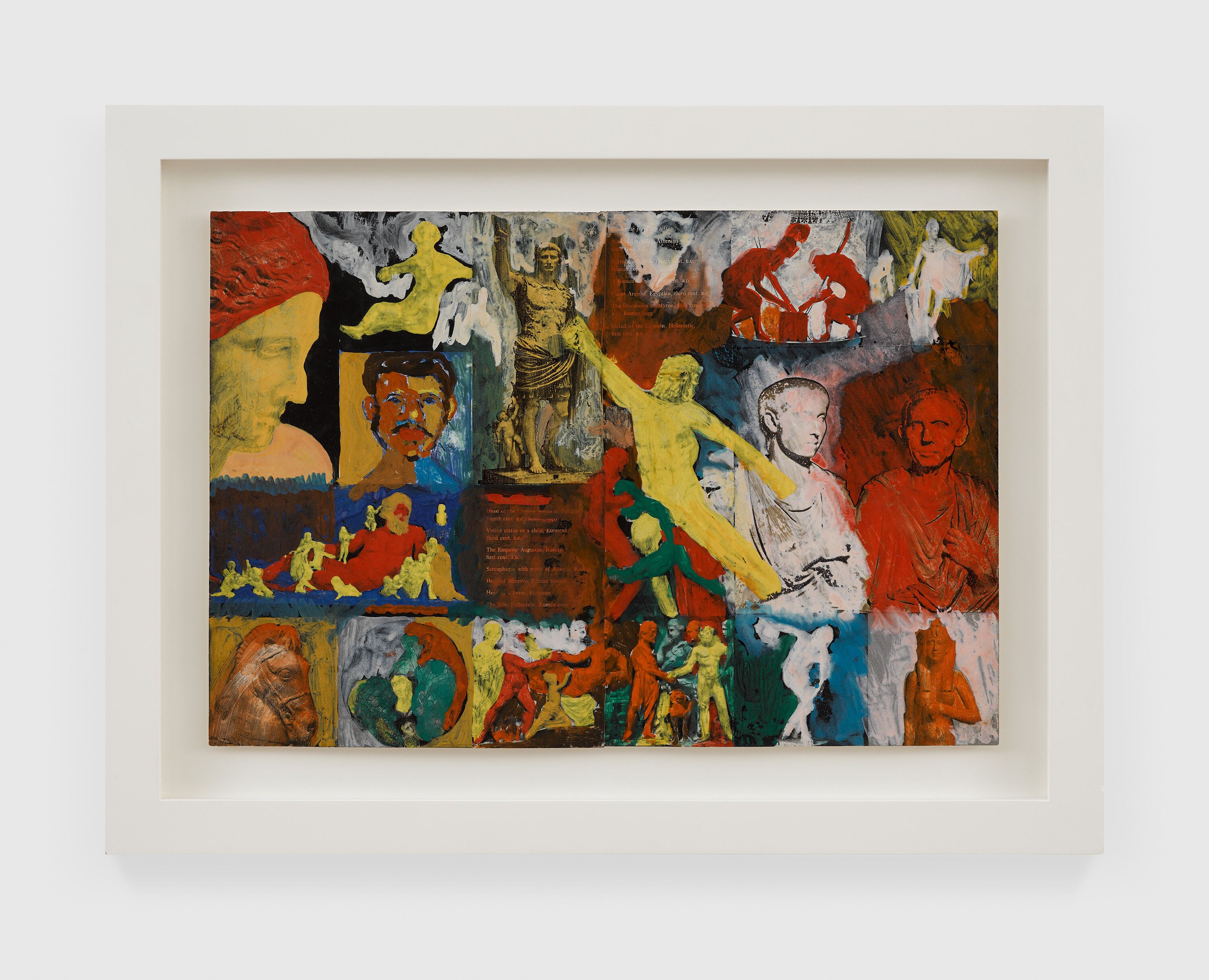 A mixed media artwork by Bob Thompson, called ﻿Untitled (Augustus) / Self Portrait, dated 1963.