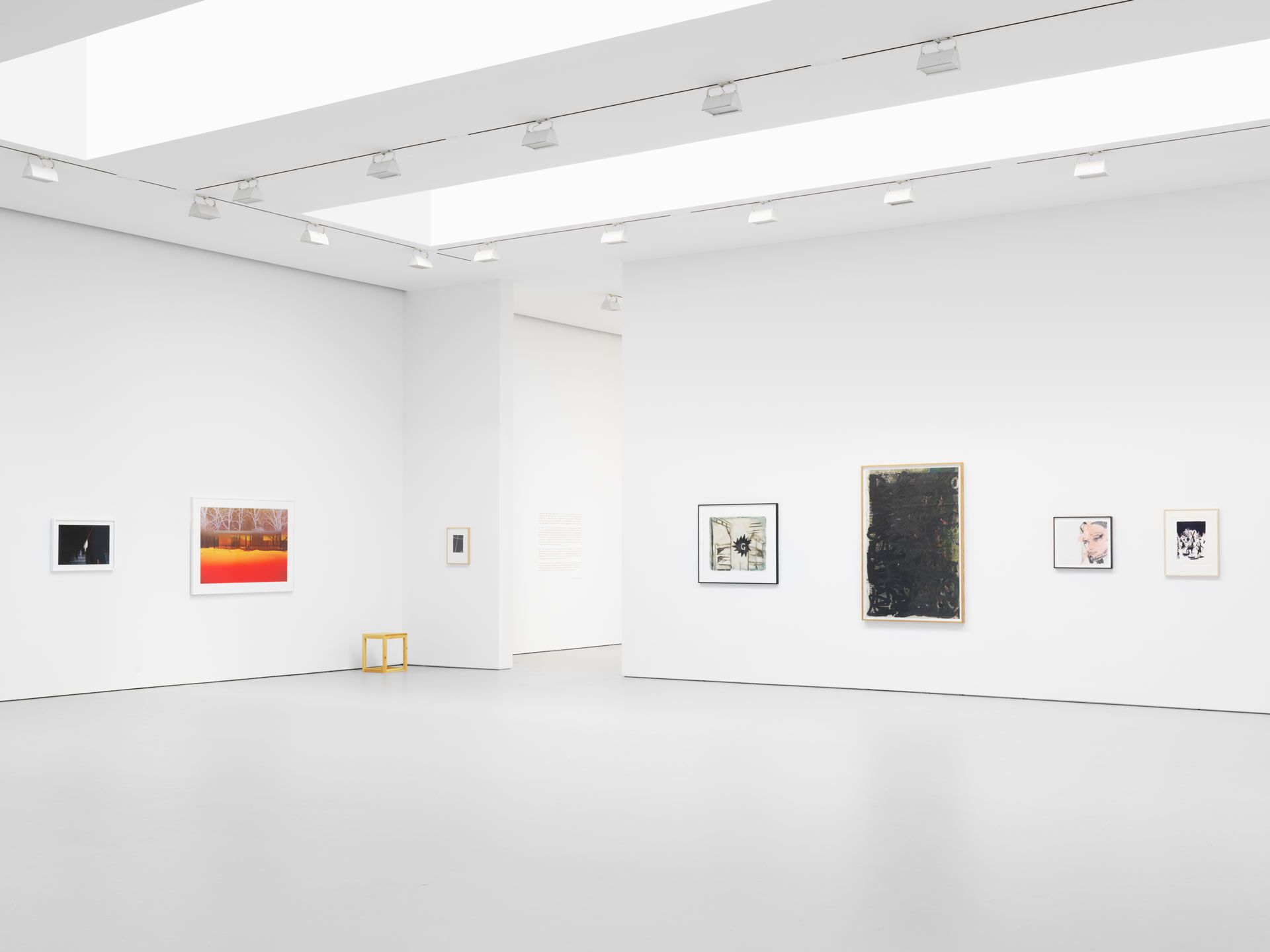 Installation view of the Thread Benefit Exhibition, at David Zwirner New York, dated 2017.