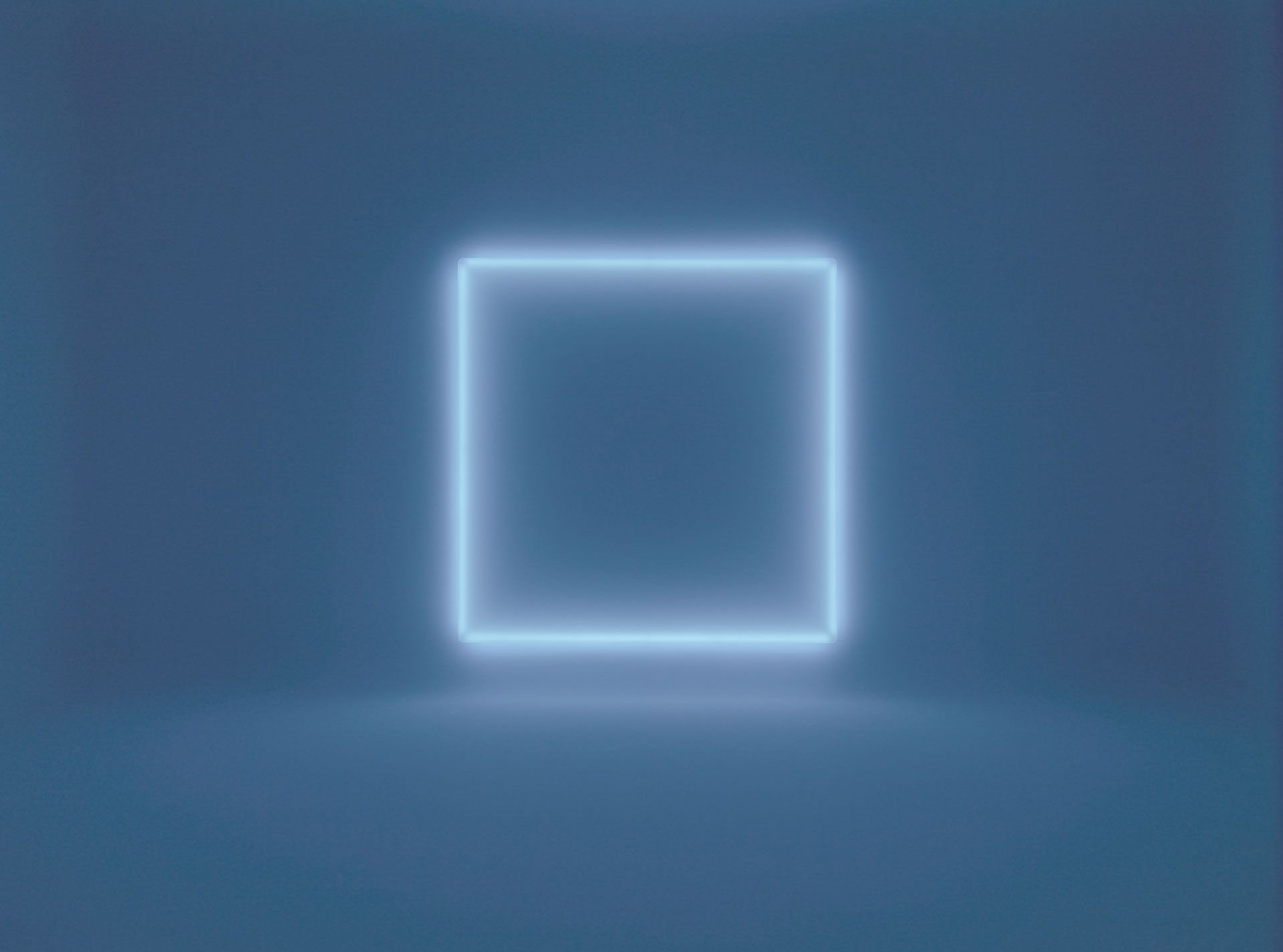 An untitled sculpture by Doug Wheeler, dated 2014.