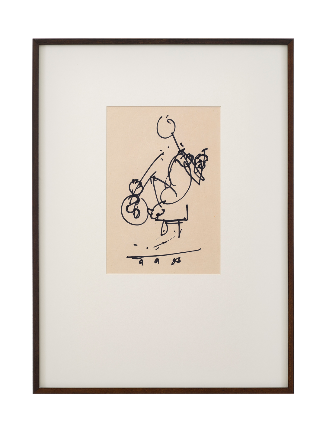 An untitled work on paper by Benode Behari Mukherjee, not dated.