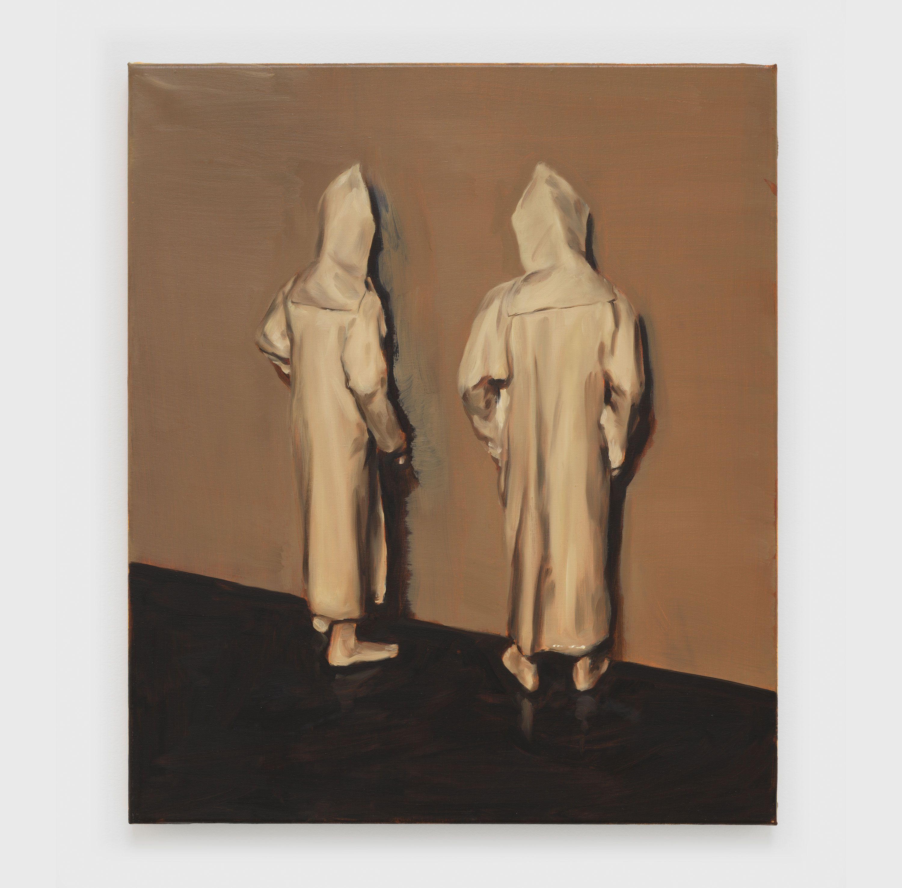 An oil on canvas painting by Michael Borremans, titled The Entrance, dated 2016.