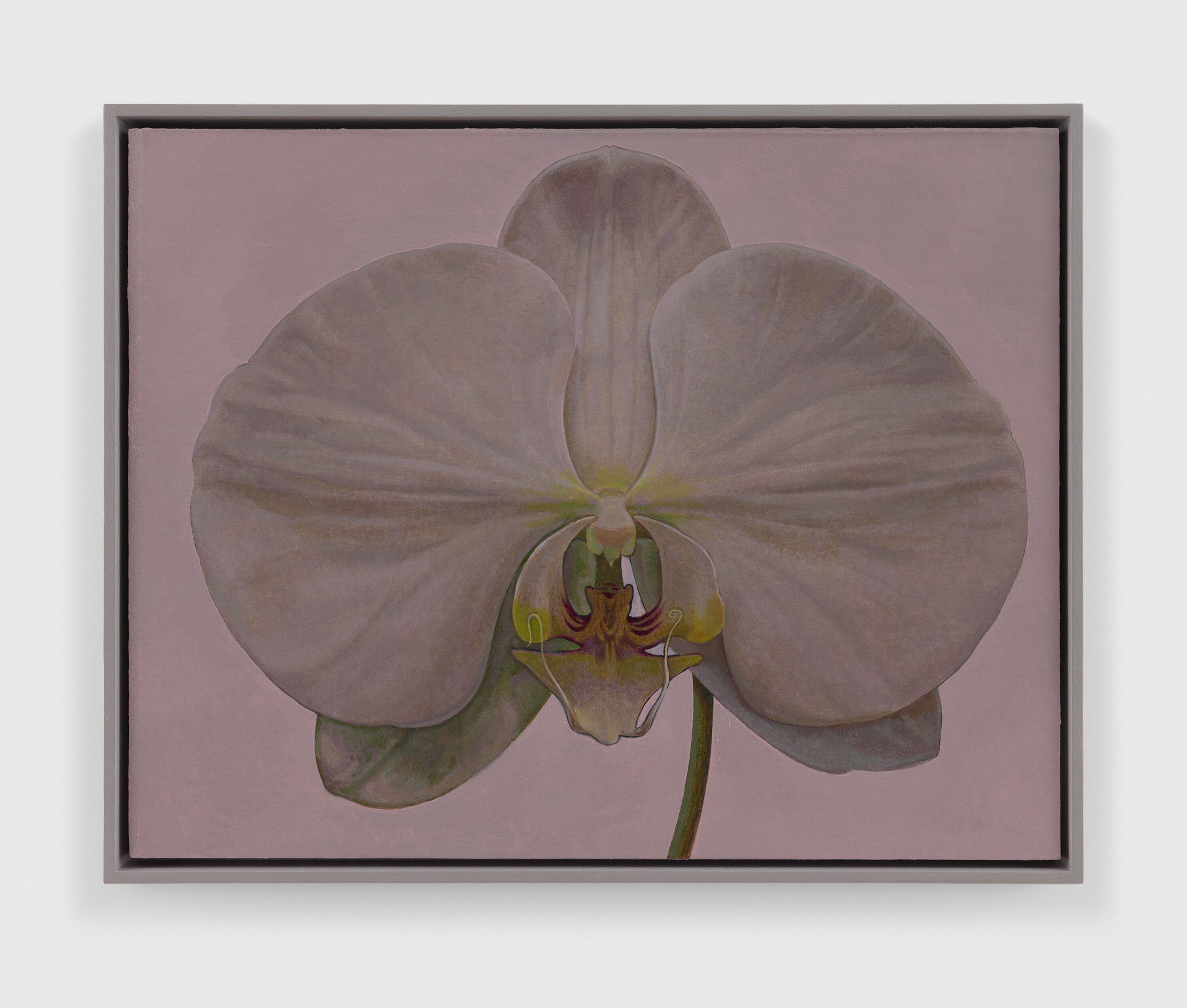 A painting by Liu Ye, titled Flower No. 5 (Homage to Karl Blossfeldt), 2022 to 2023.