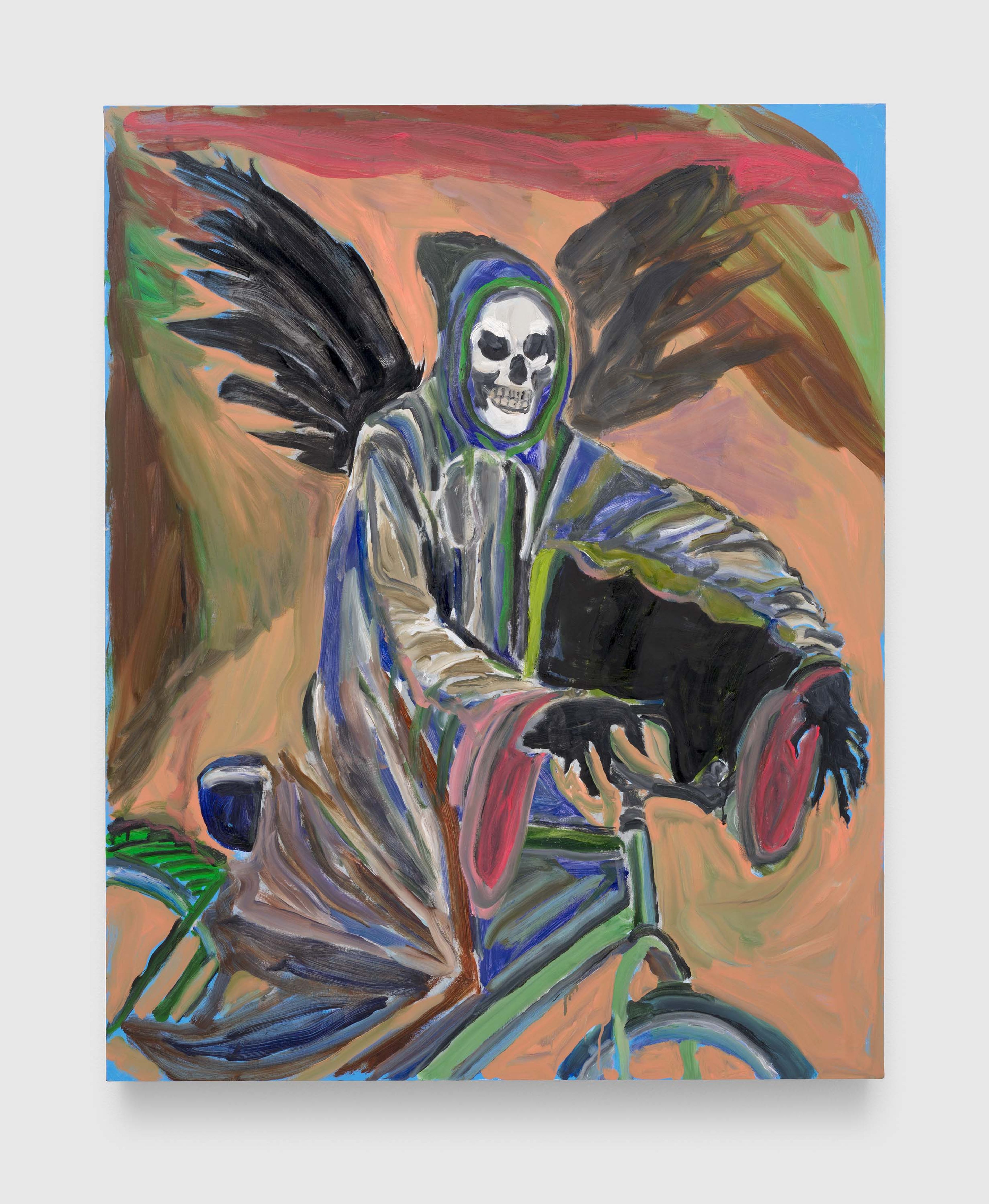 A painting by Josh Smith, titled Feel it All Again, dated 2025.