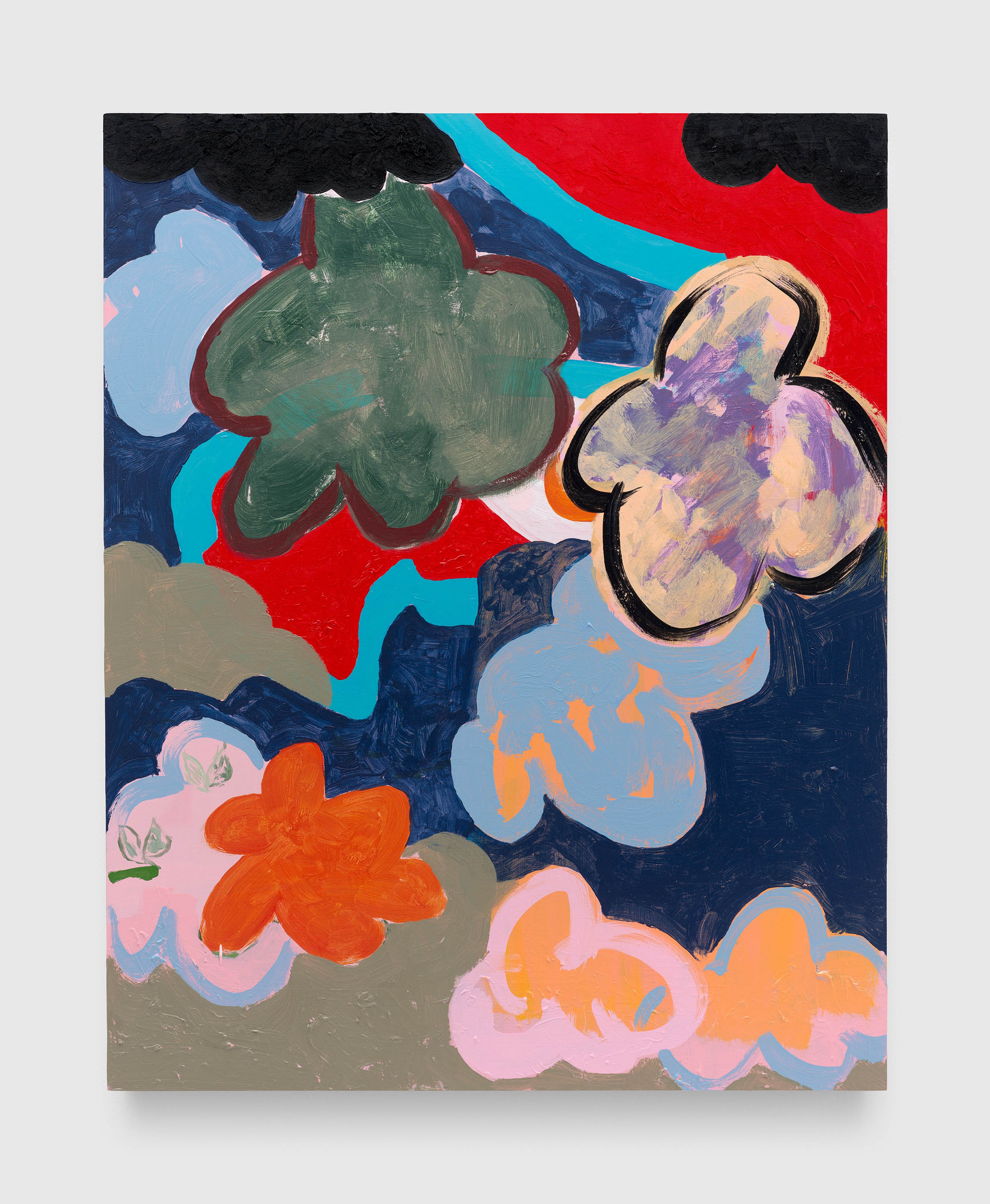 A painting by EJ Hill, titled Can I Stay?, dated 2025.