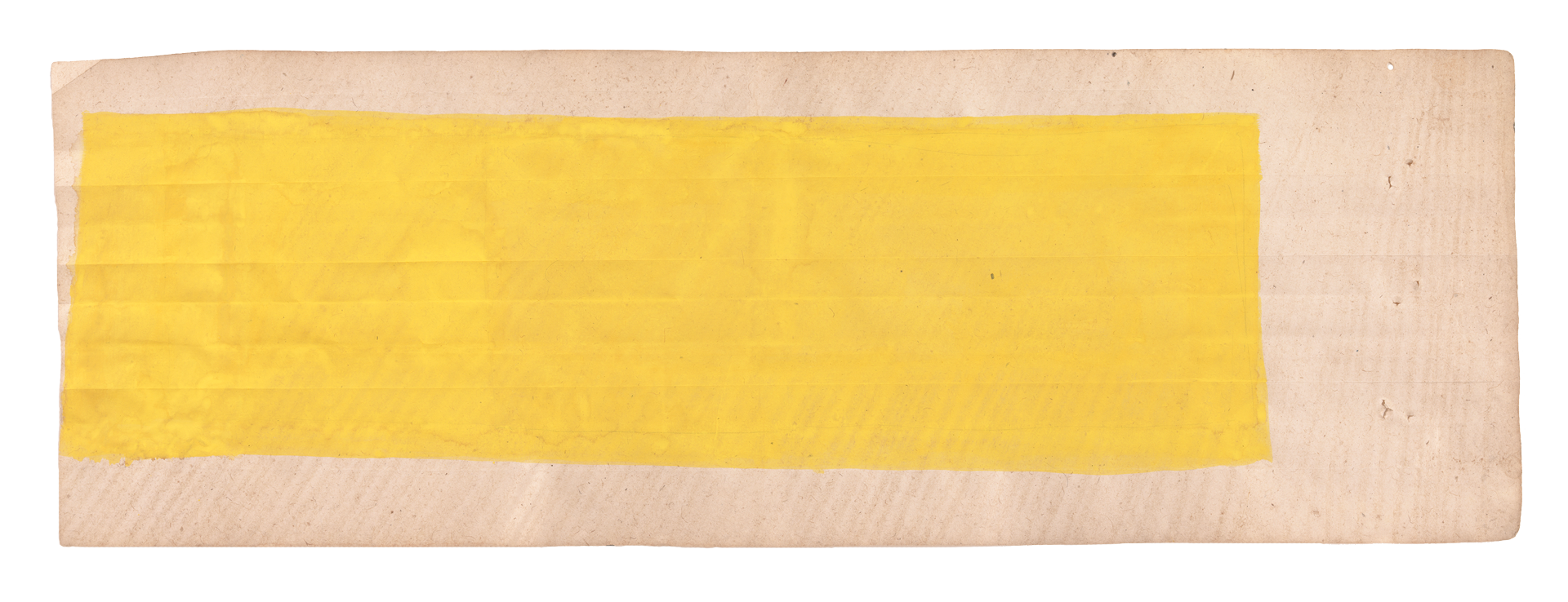 A painting by Suzan Frecon, titled yellow 1, dated 2007.