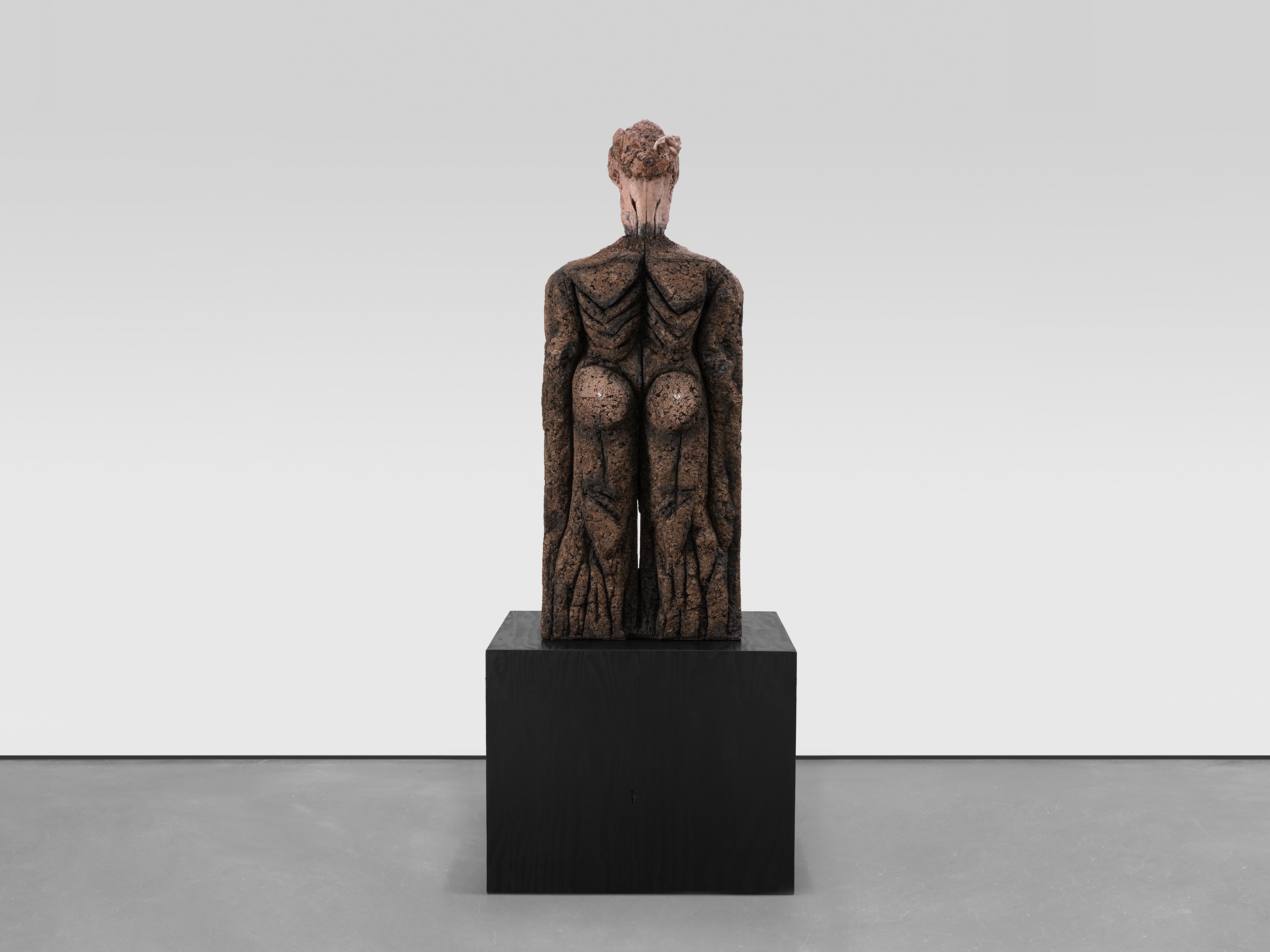 A sculpture by Huma Bhabha, titled Learn Something, dated 2025.