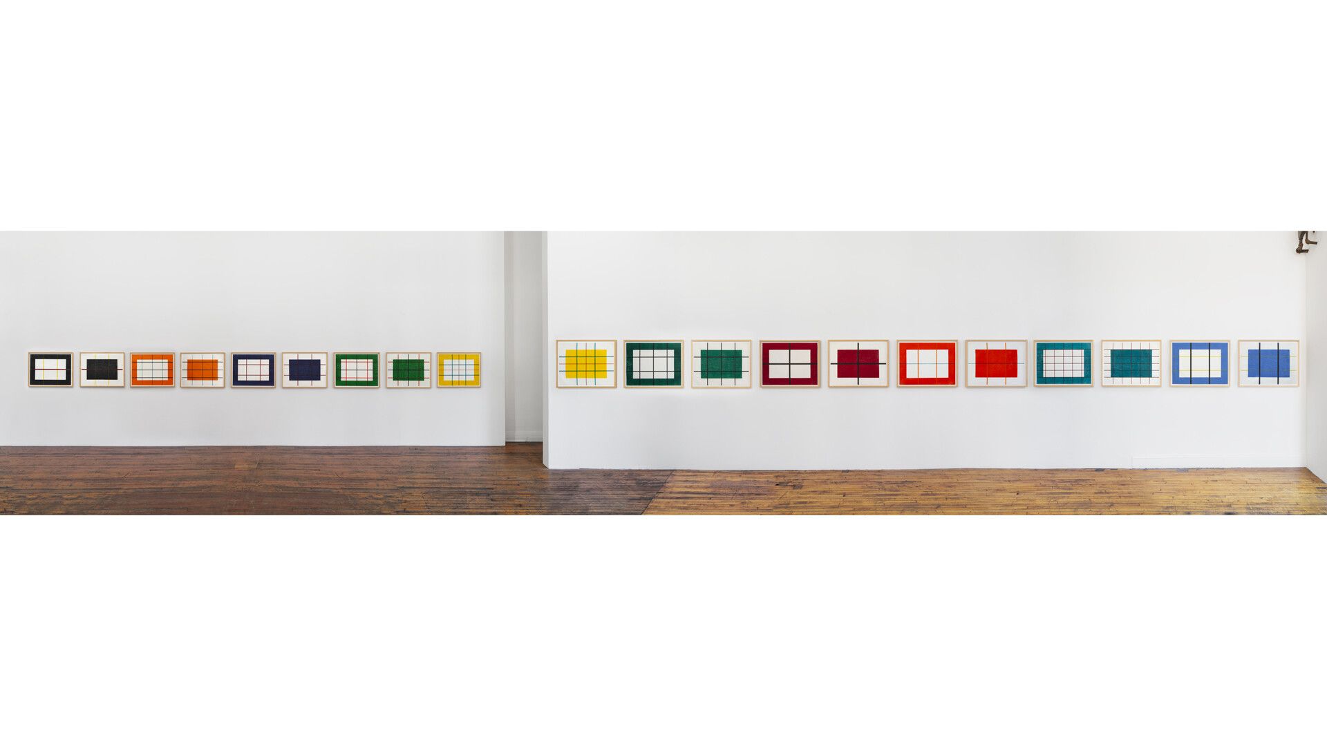An installation view featuring Donald Judd, Untitled 1992-1993/2020, dated 2020