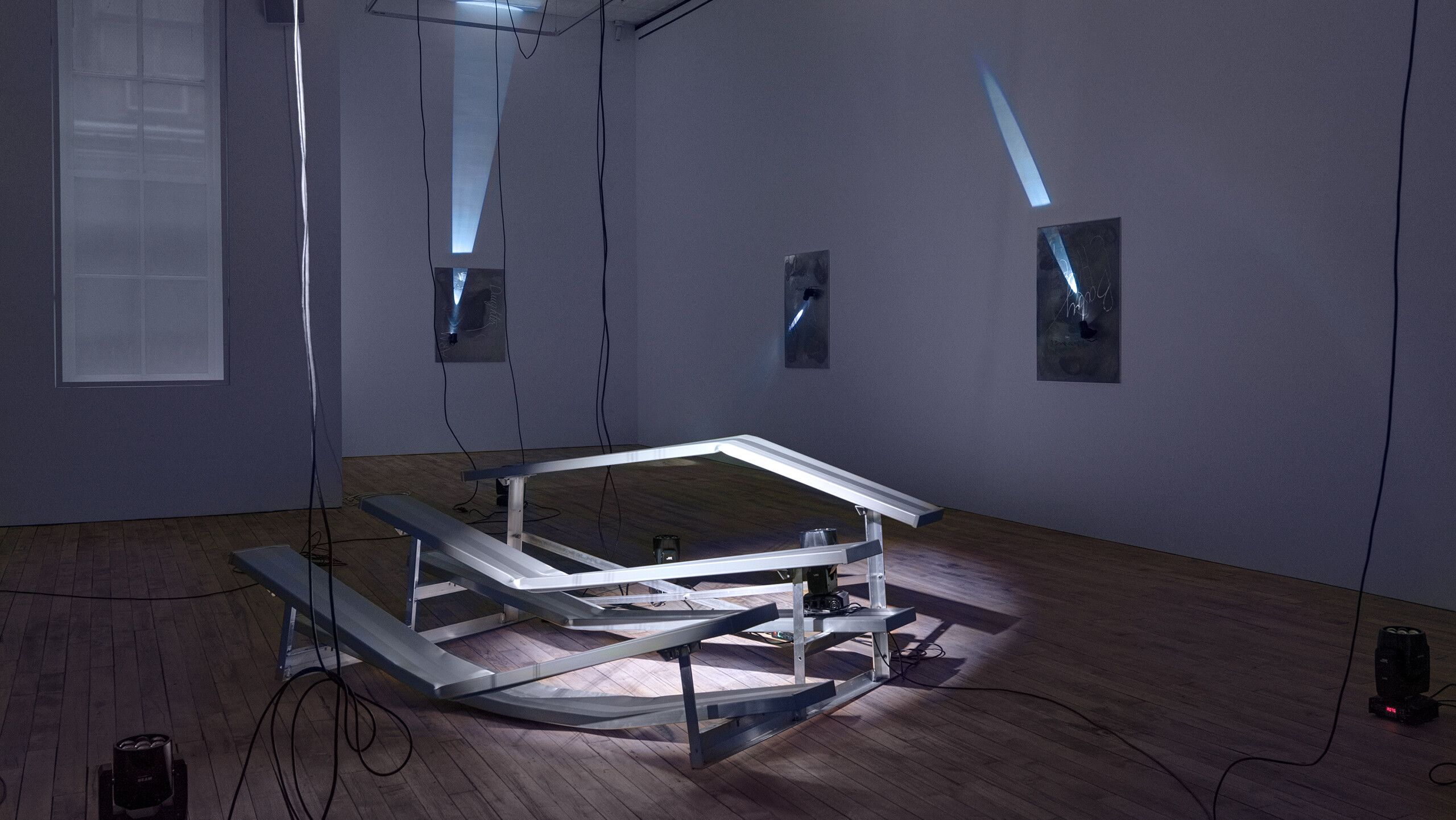 Installation view of the exhibition, Nikita Gale: END OF SUBJECT, at 52 Walker in New York, dated 2022.