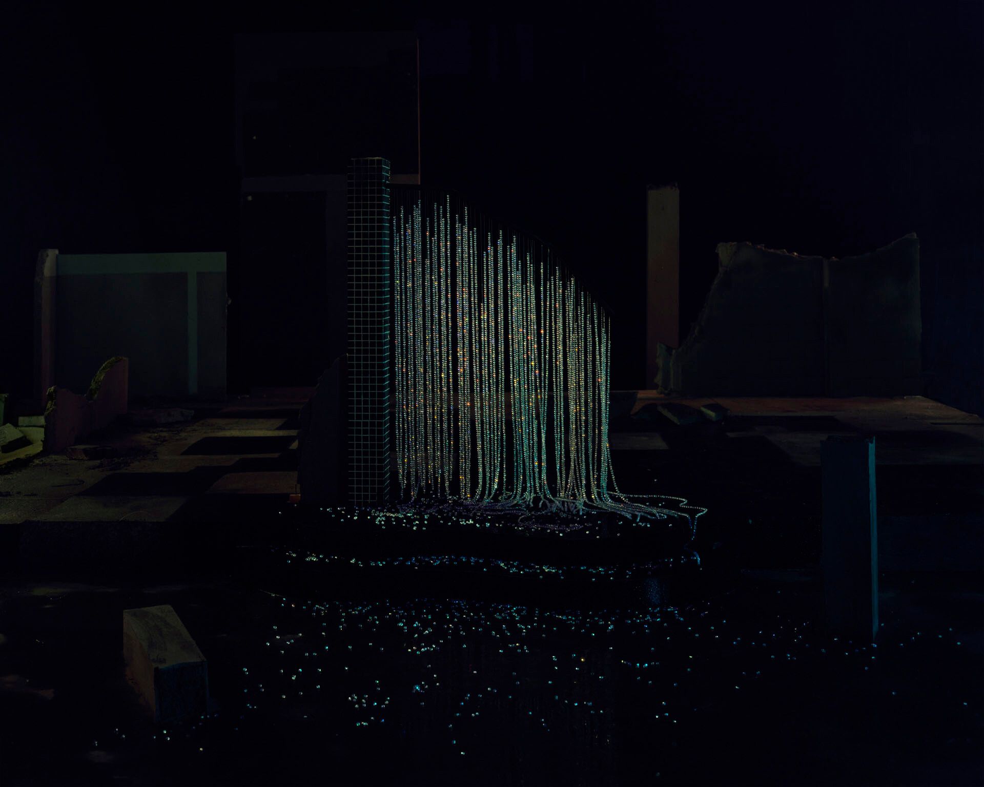 A photograph by Chen Wei, titled Falls, dated 2017.