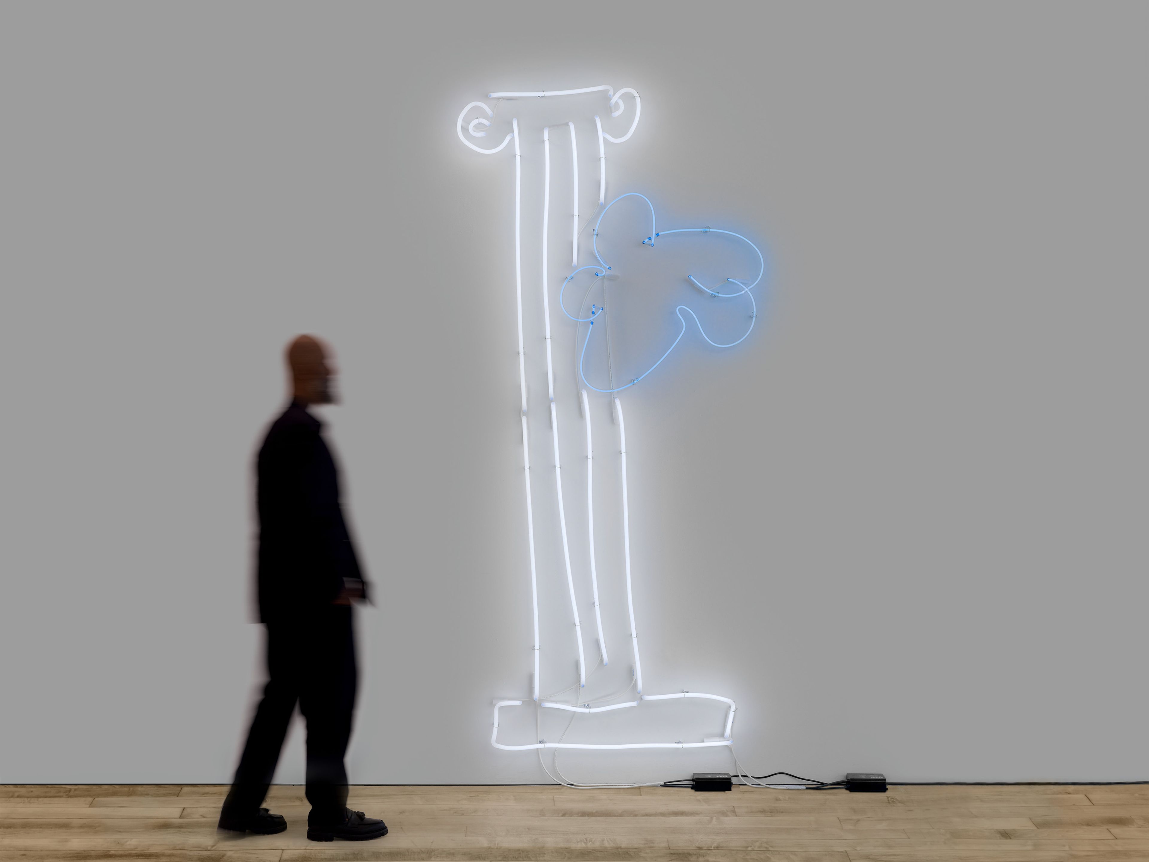 A sculpture by EJ Hill, titled Symbol for a Stylite, dated 2025.