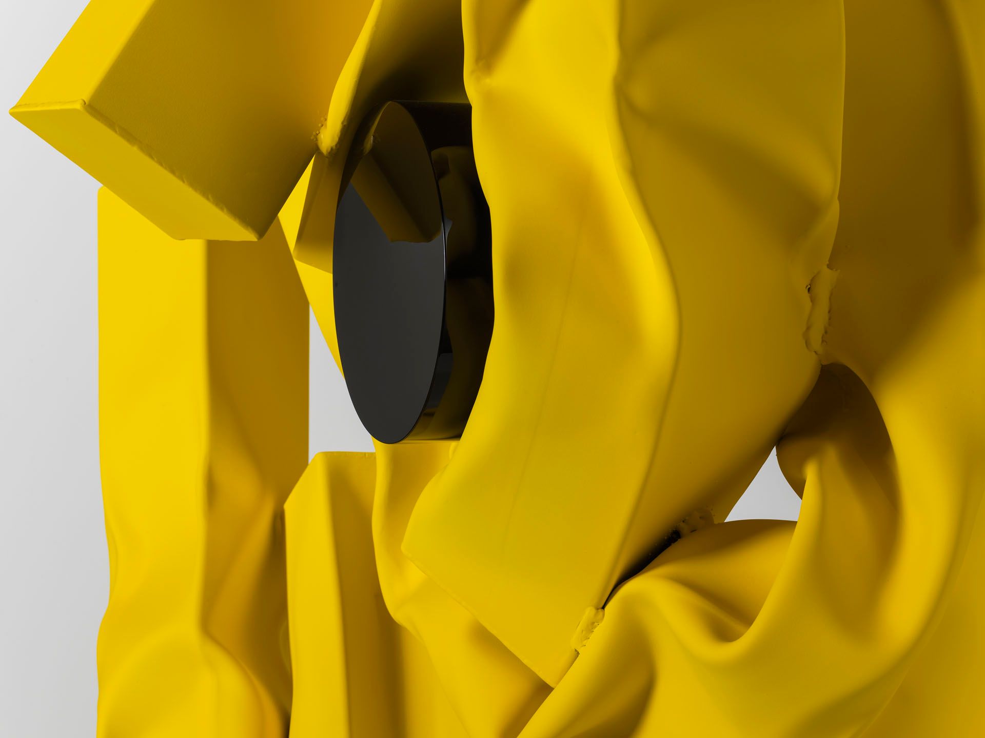 A detail from a sculpture by Carol Bove, titled Nike II, dated 2018.