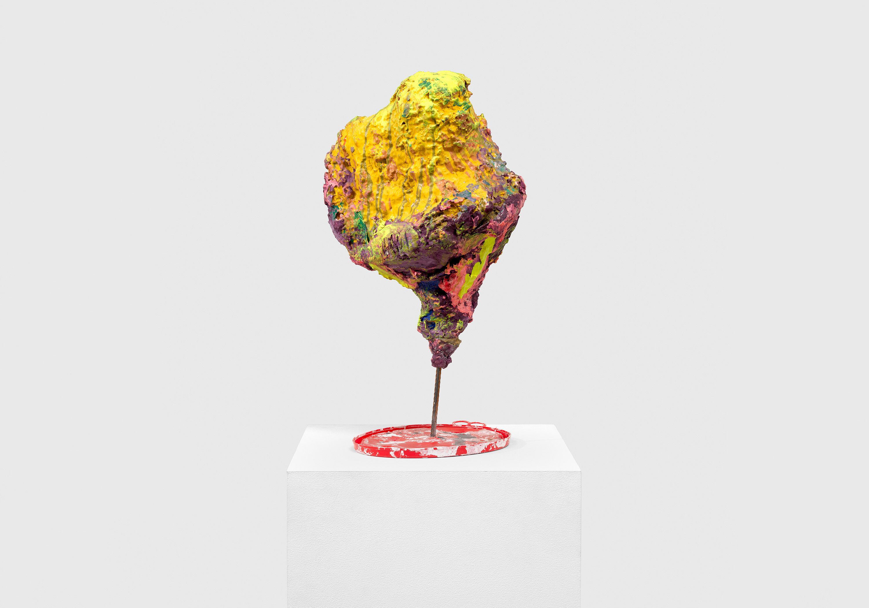 An untitled sculpture by Franz West, dated 1998.