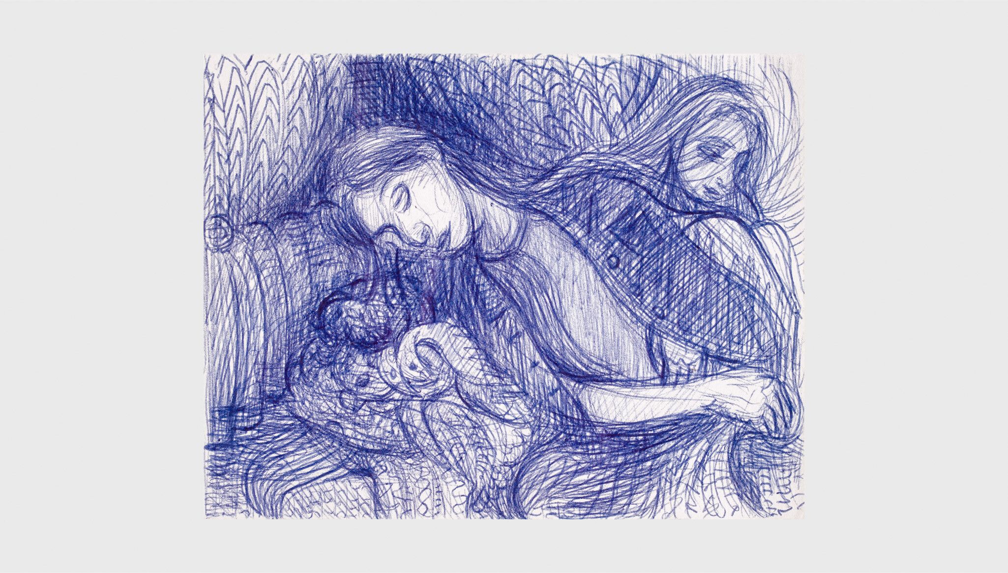 A drawing by Steven Shearer, called Untitled, dated 2010