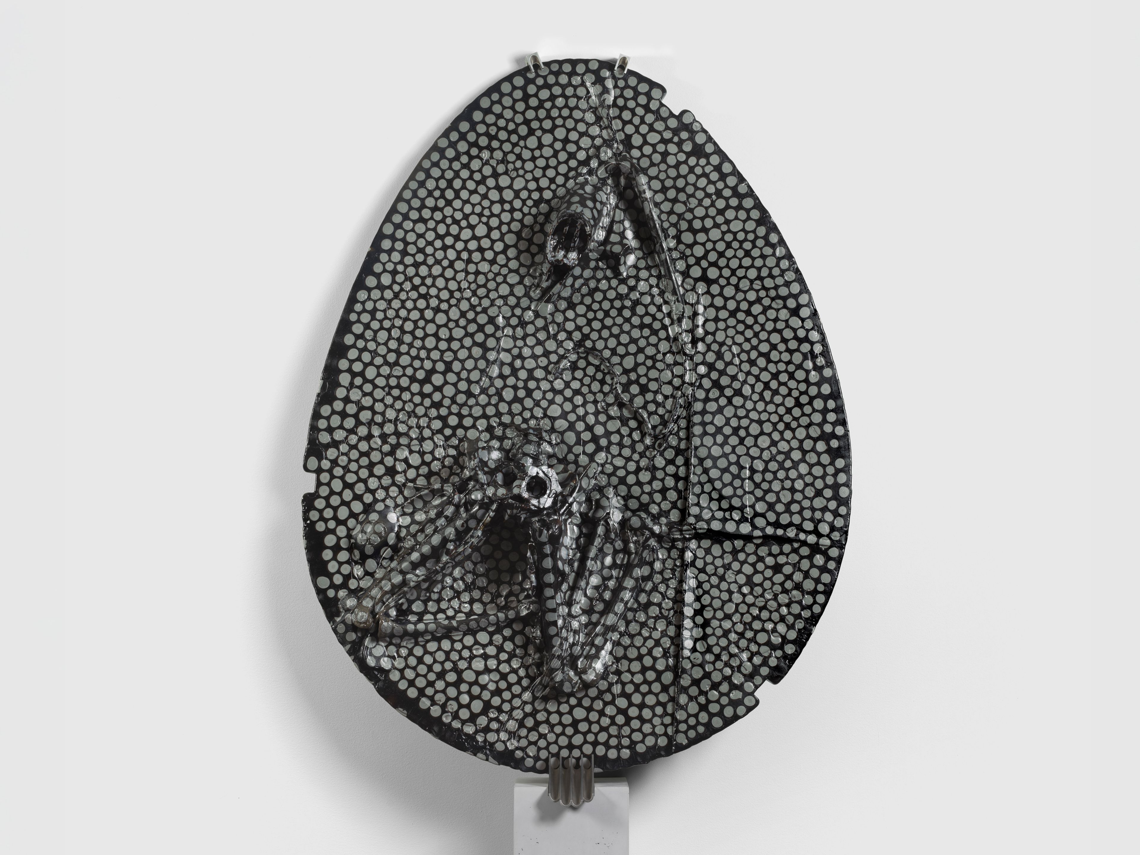 A sculpture by Andra Ursuta, titled Private Dancer (Grey Mince), dated 2025.