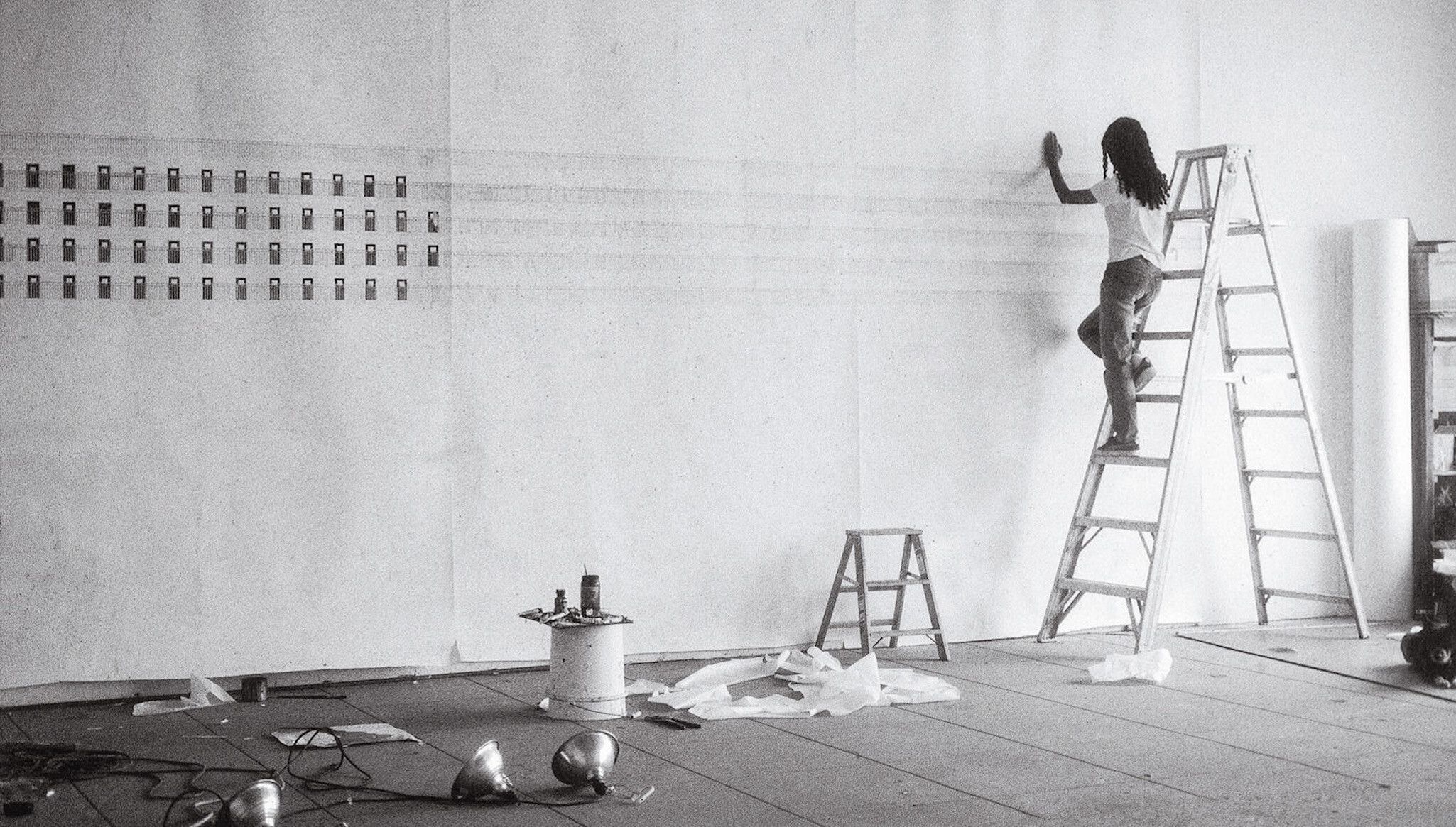 Toba Kheedori in her Los Angeles studio, dated 1995