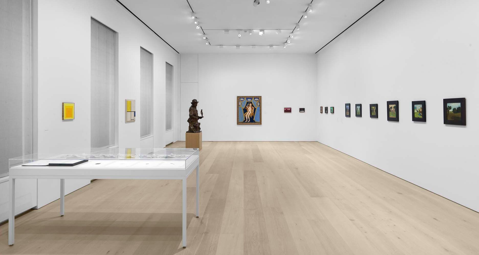 Installation view of the exhibition, Seen in the Mirror: Things from the Cartin Collection, at David Zwirner in New York, dated 2021.