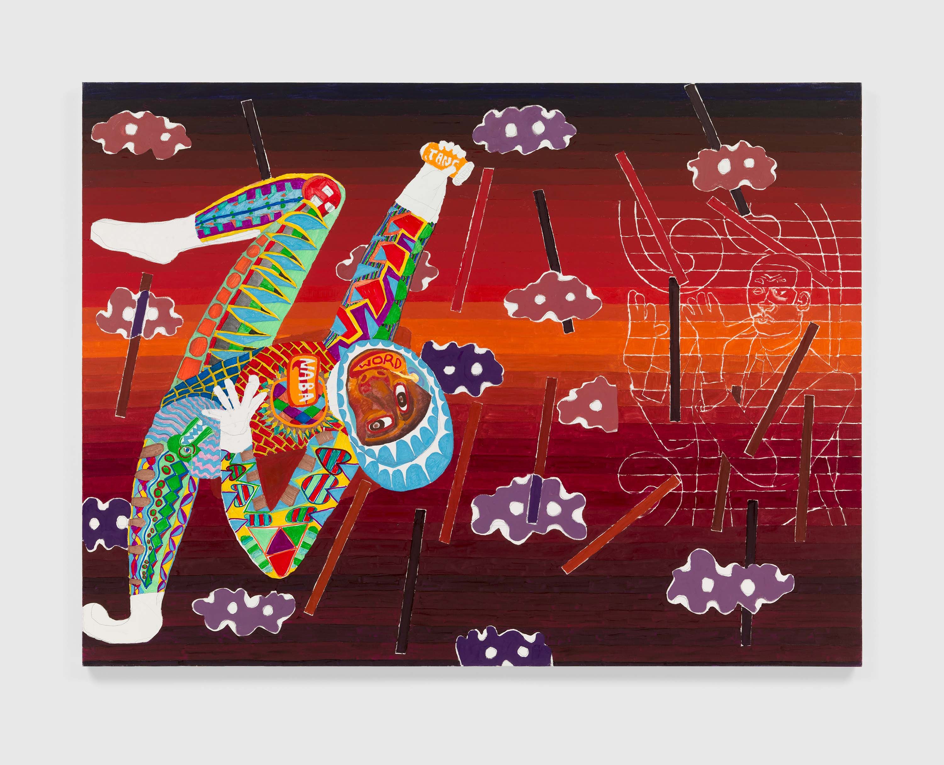 A work on paper by Peter Williams, titled All That Jazz, dated 2019.