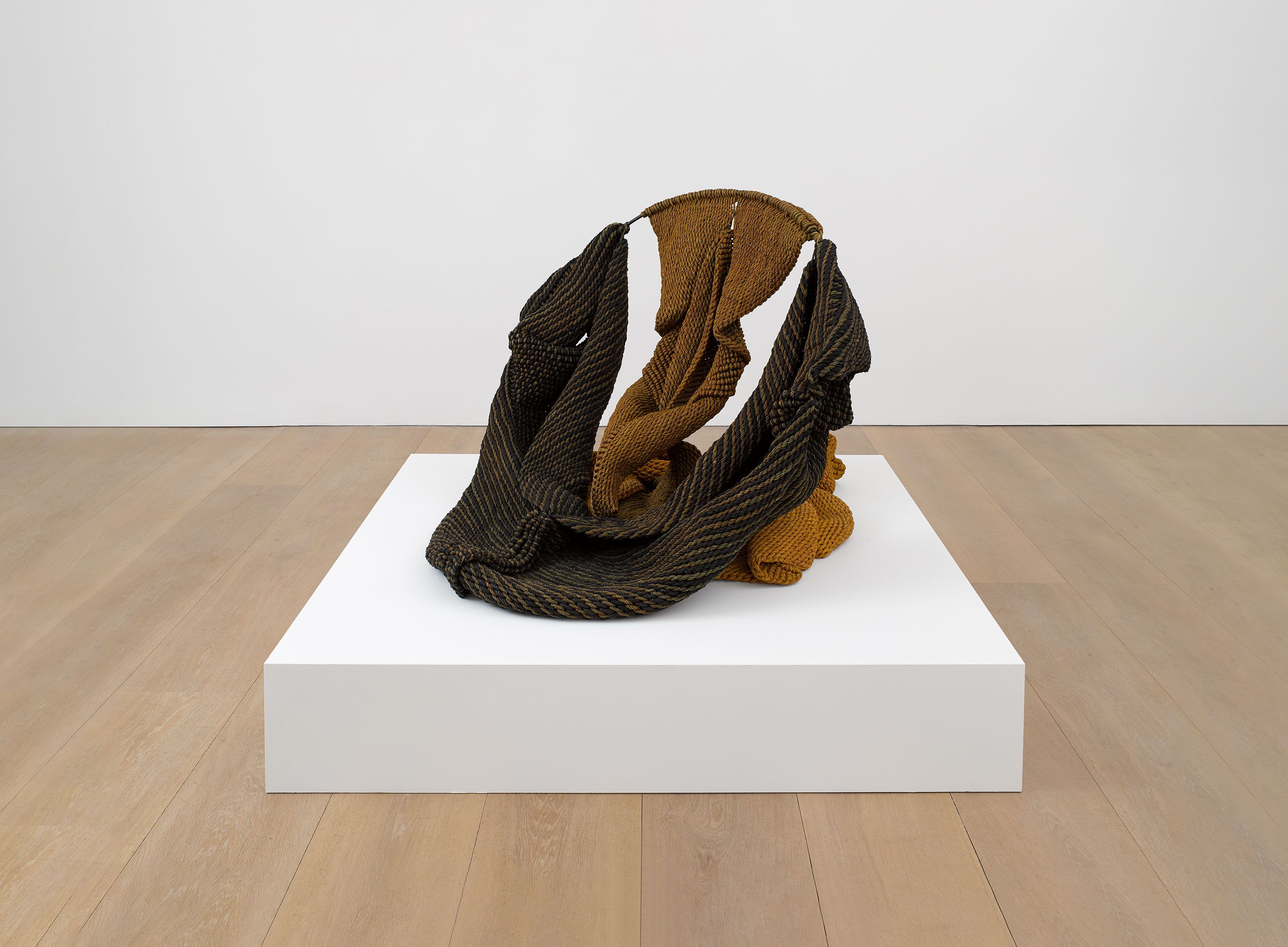 A hemp artwork by Mrinalini Mukherjee, titled Kusum, dated 1996.