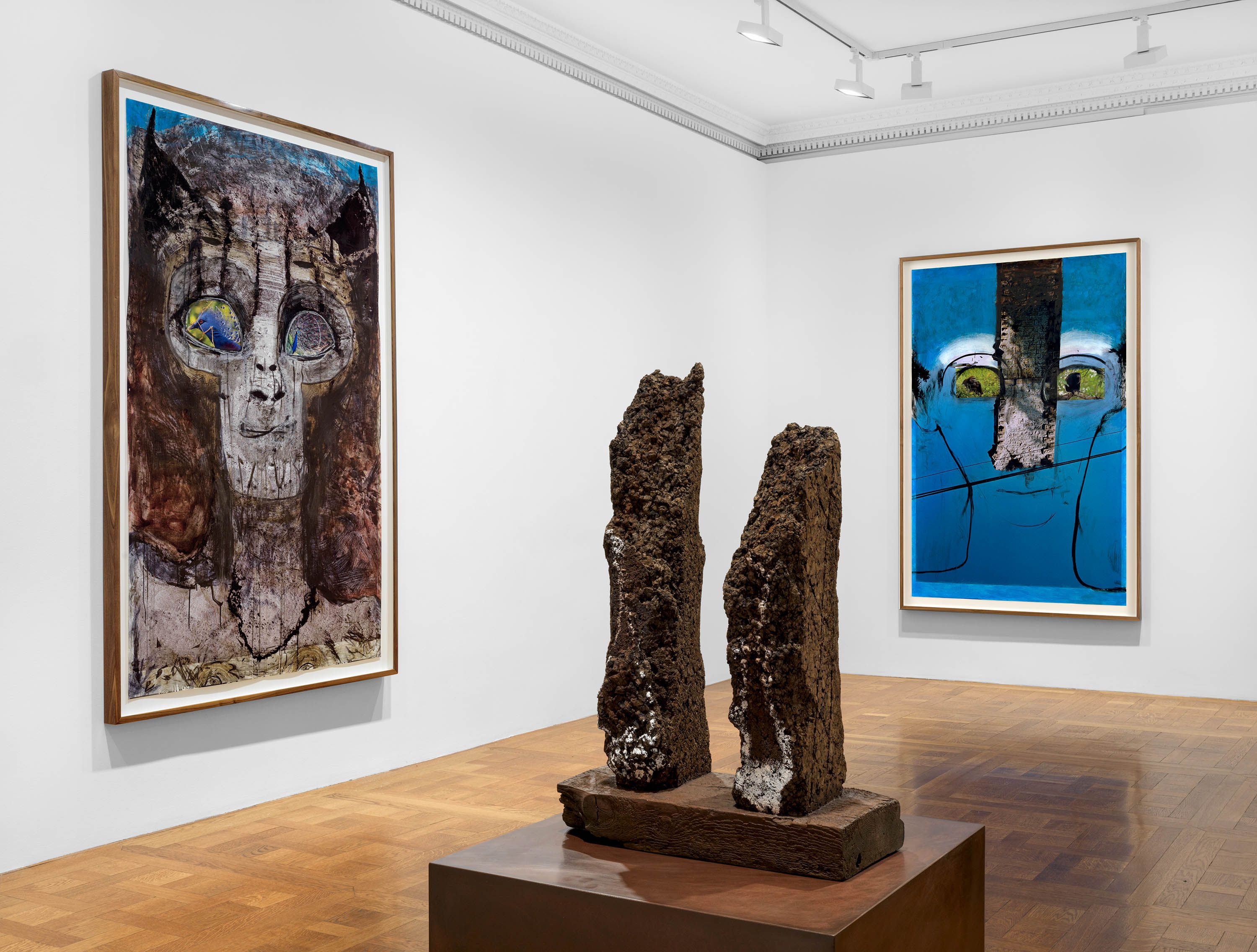 An Installation view, Huma Bhabha, David Zwirner, New York, dated 2024