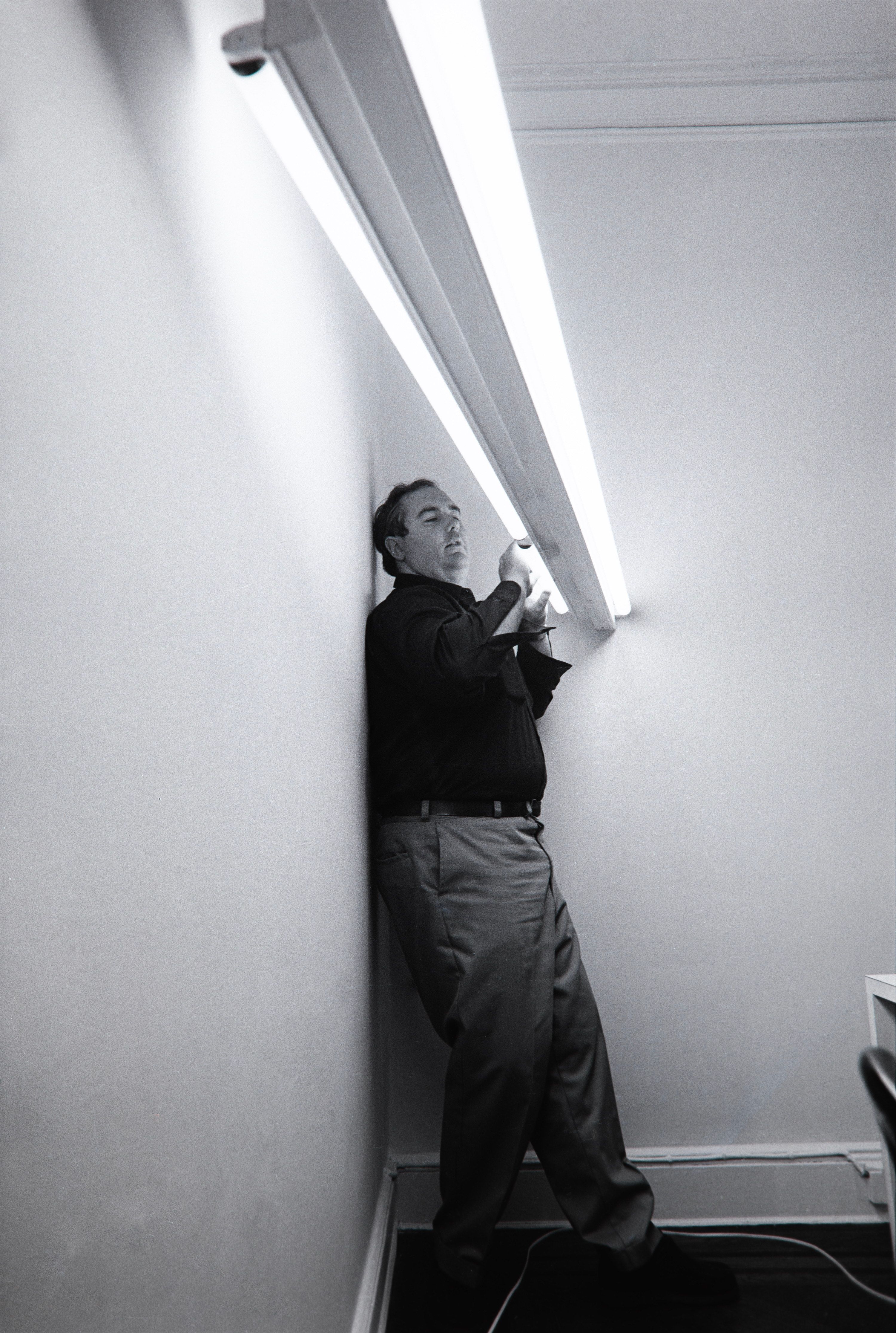 Work by Dan Flavin
