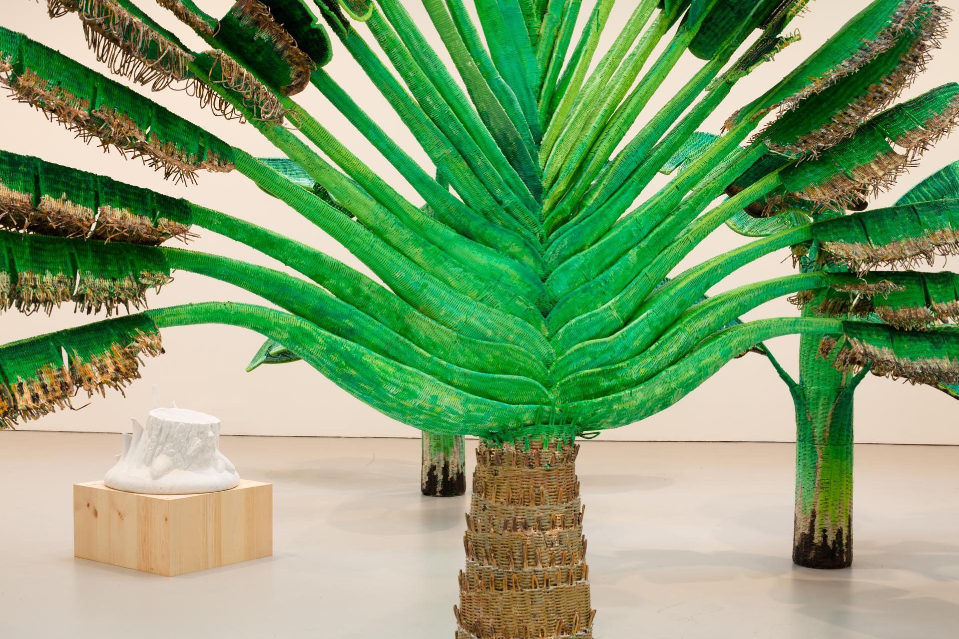 Installation view of the exhibition Yutaka Sone: ISLAND, at David Zwirner in New York, dated 2011.