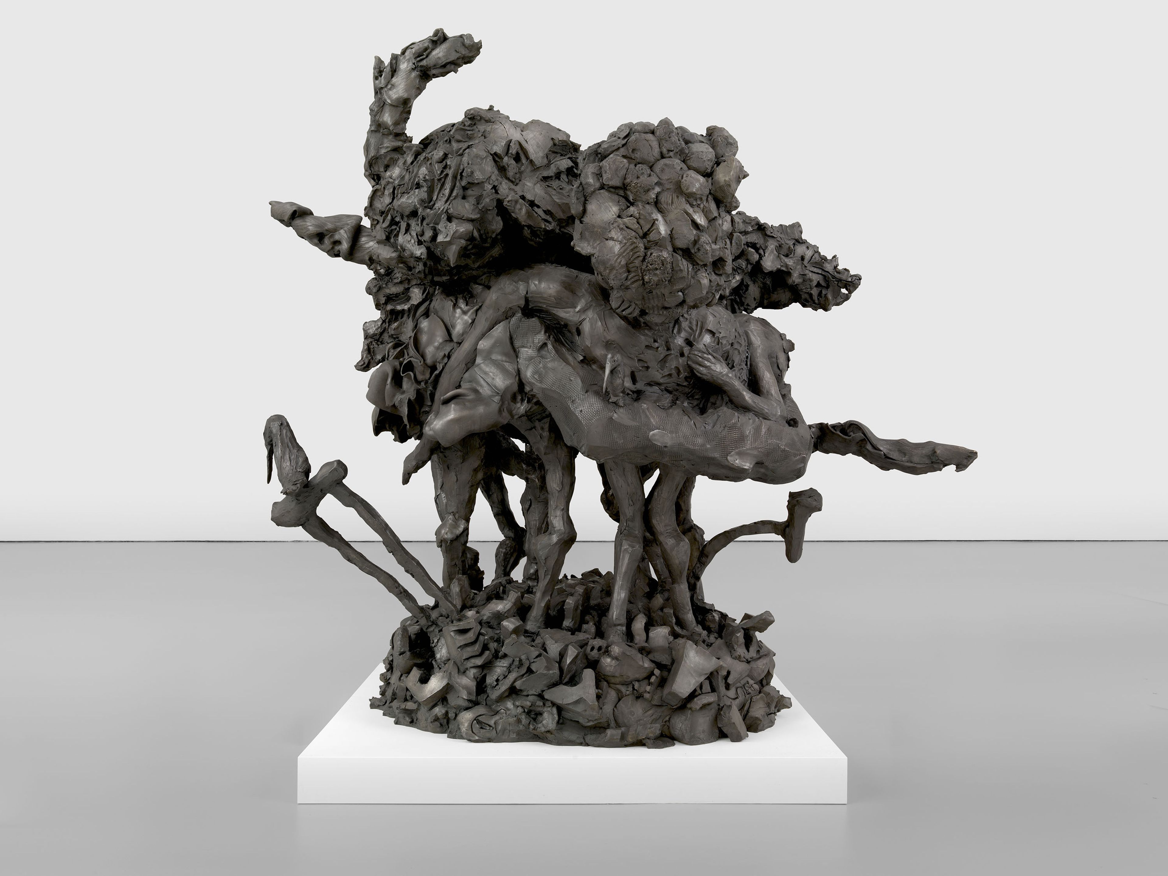 A sculpture by Dana Schutz, titled Sea Group, dated 2022.