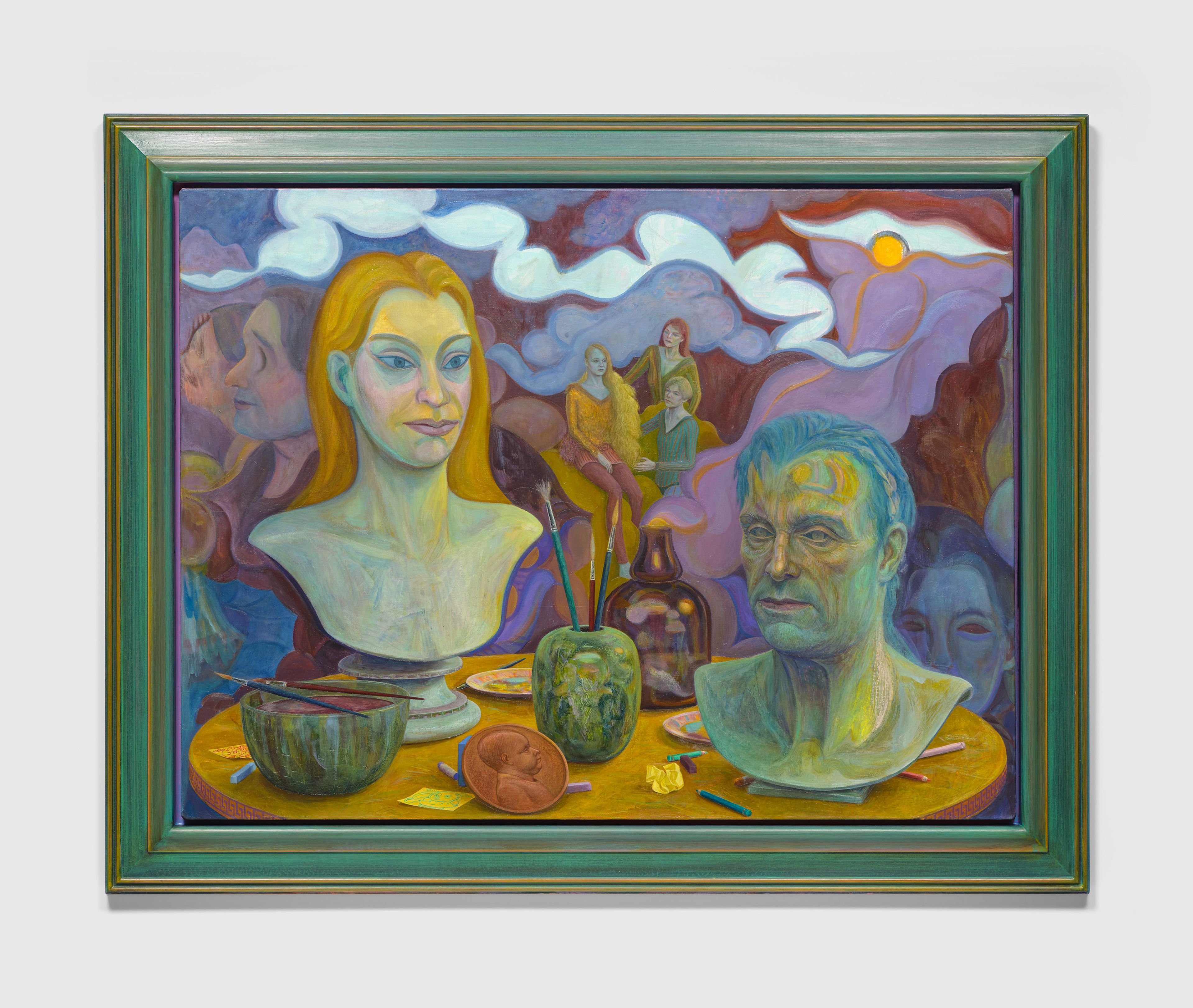 A painting by Steven Shearer, titled The Polychromist’s Lament, dated 2023.
