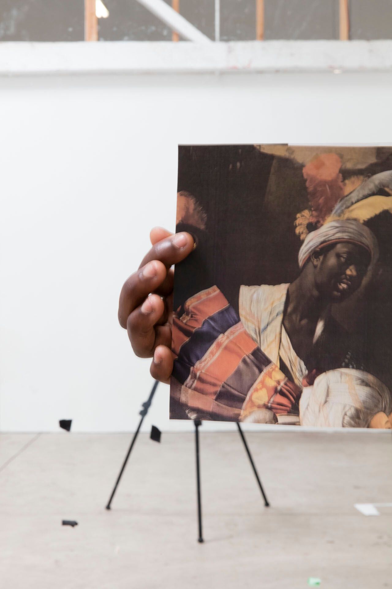 A photograph by Paul Mpagi Sepuya, titled Mirror Study for Grace (0X5A2066), dated 2017.