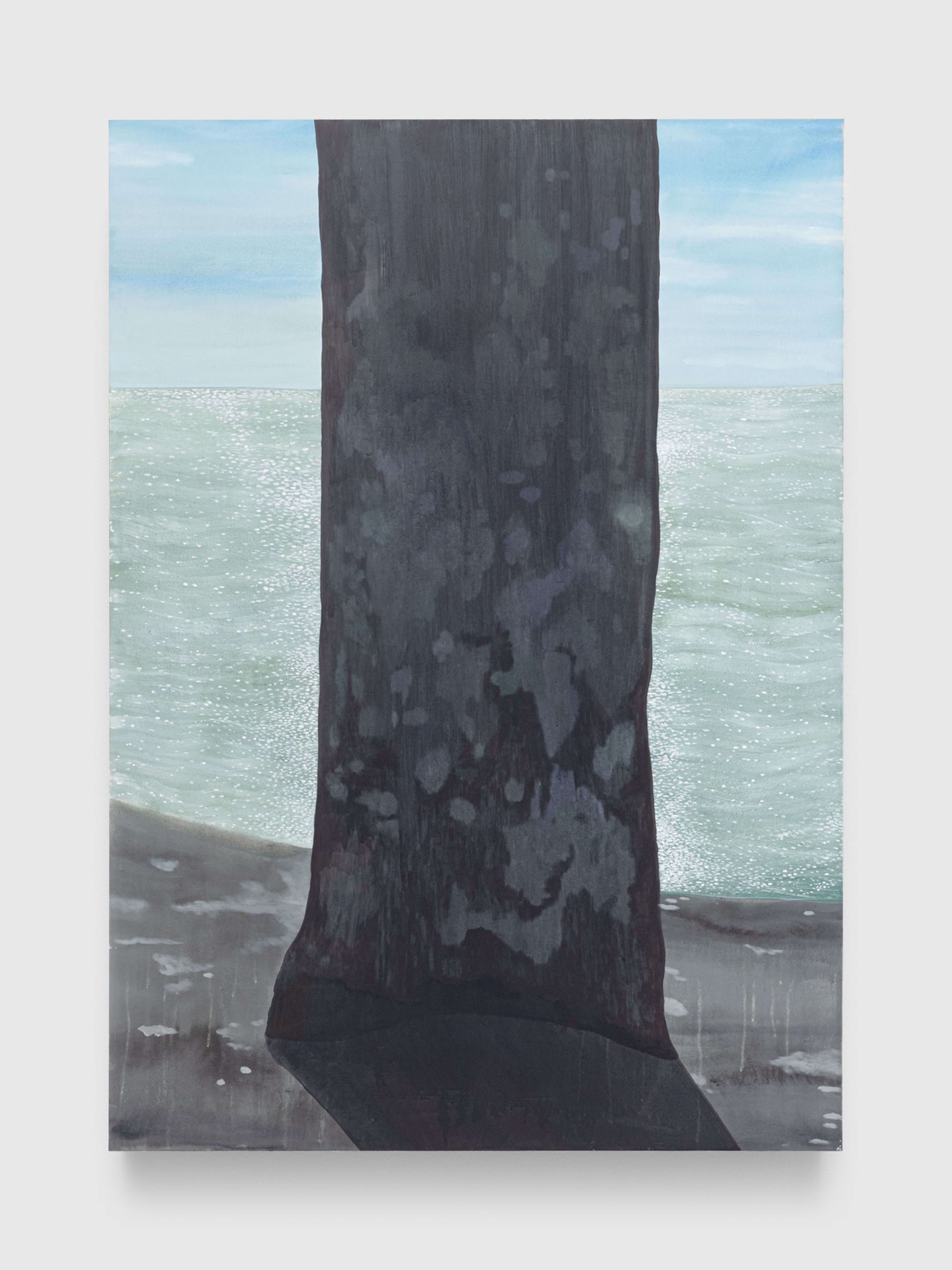 A painting by Prae Pupityastaporn, titled Between existing, dated 2025.