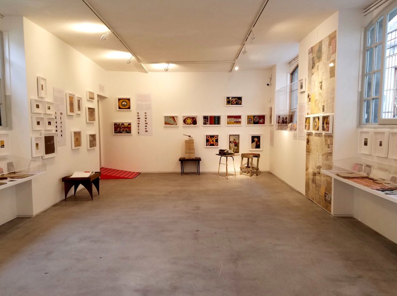 Installation view of the exhibition Frank Walter: The Last Universal Man (1926–2009) at the Pavilion of Antigua and Barbuda during Biennale Arte 2017 in Venice.