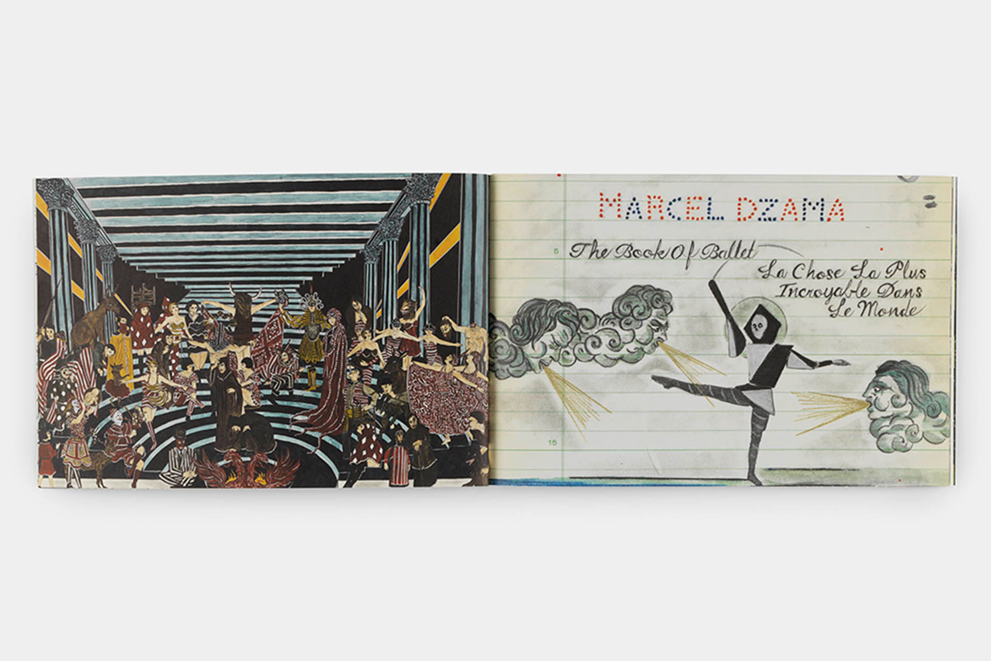 A photograph of Marcel Dzama's Book of Ballet.