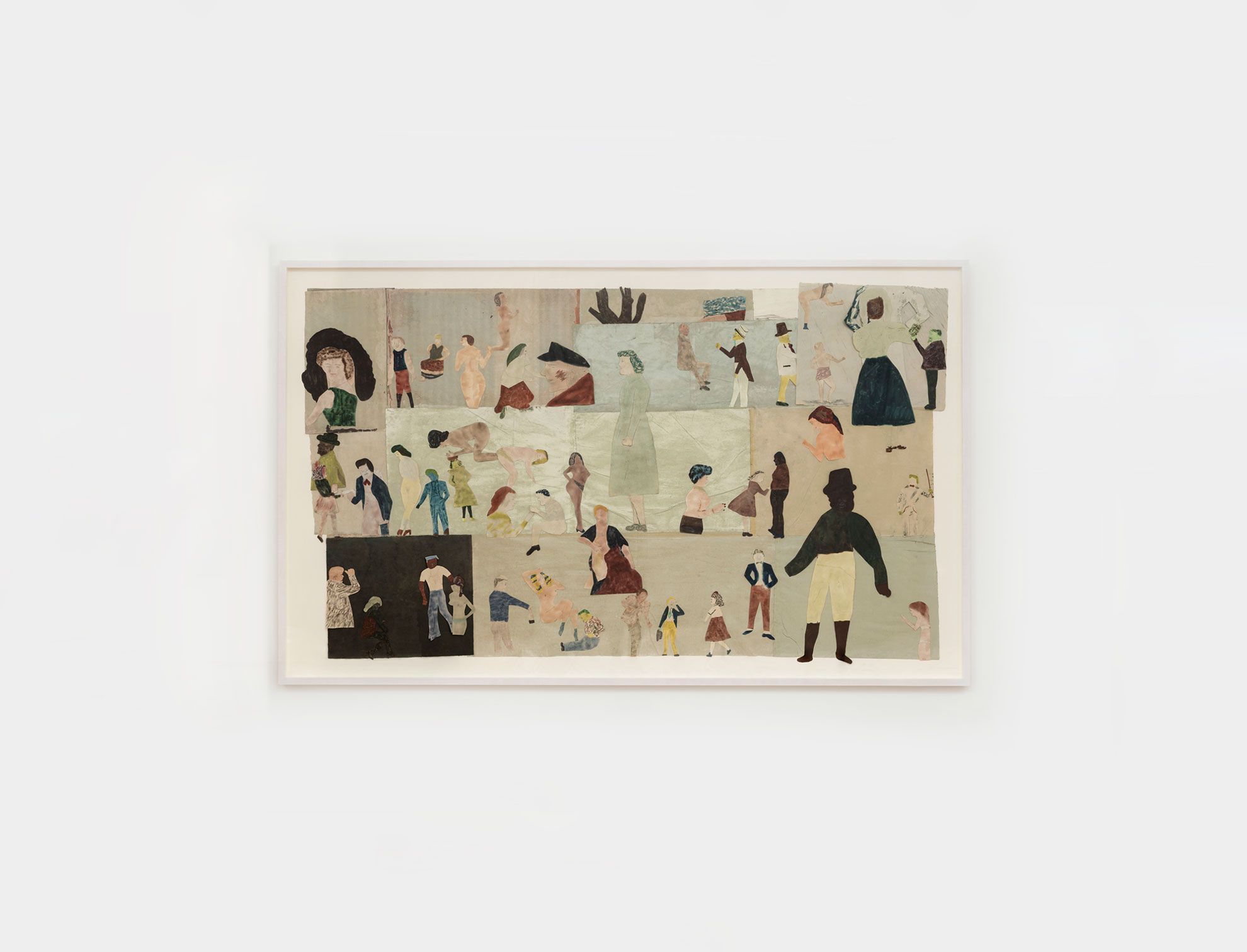 A collage by Jockum Nordström, titled Farväl II (Tralala-lalala-lalala)/Farewell II, dated 2019.
