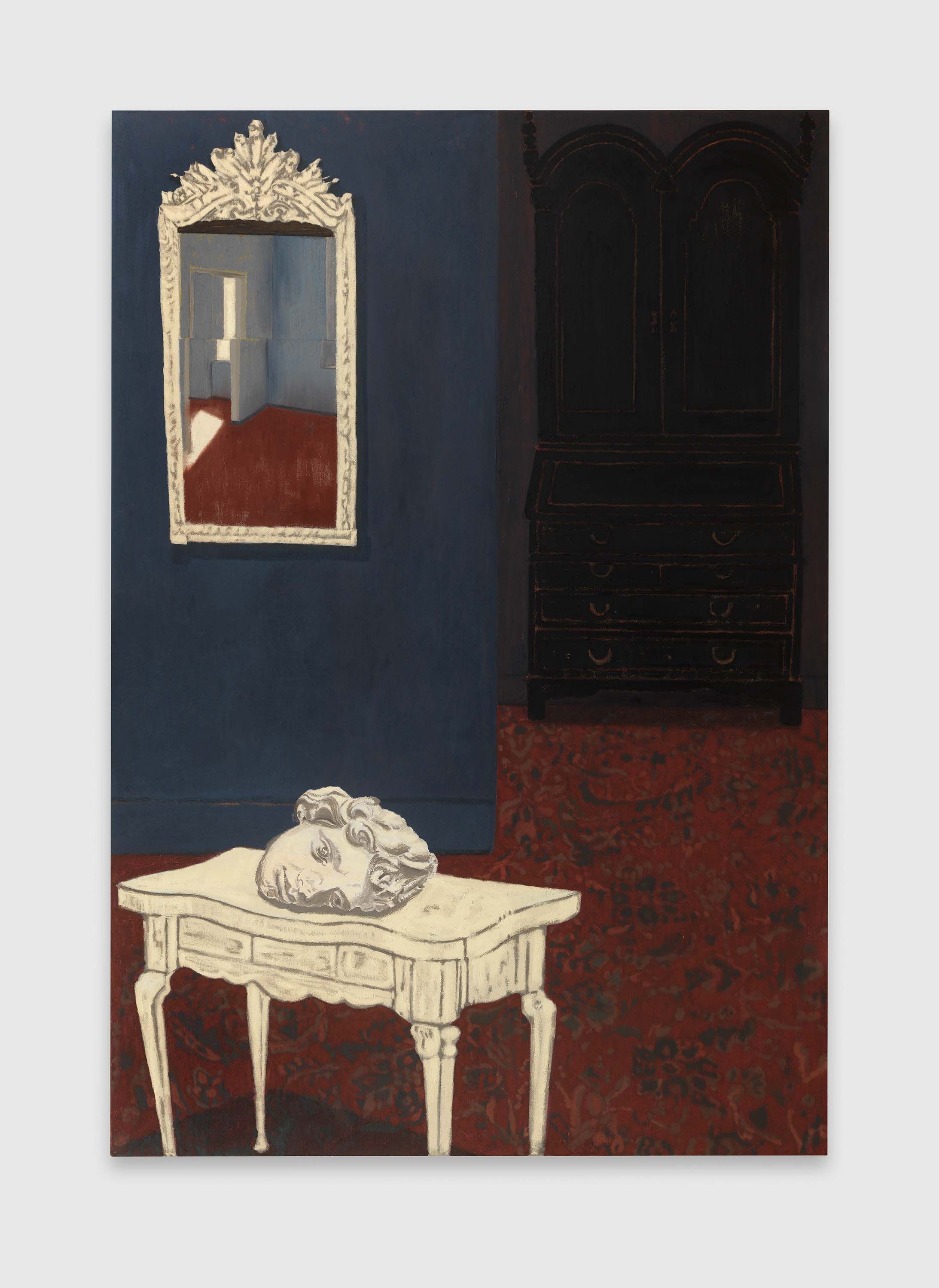 A painting by Mamma Andersson, titled Still Life Adhuc Vita, dated 2023.