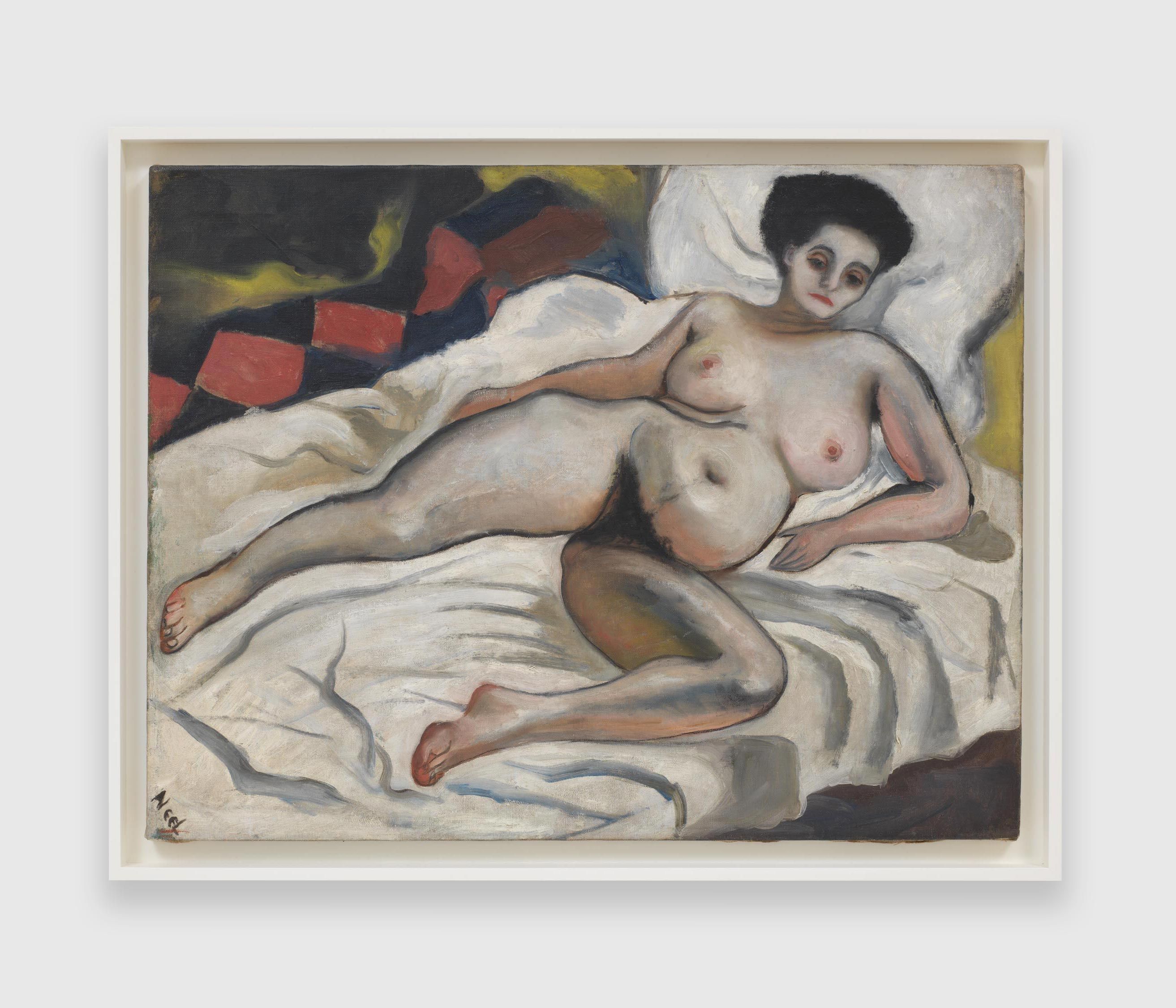 A painting by Alice Neel, titled Nadya Nude, dated 1933.