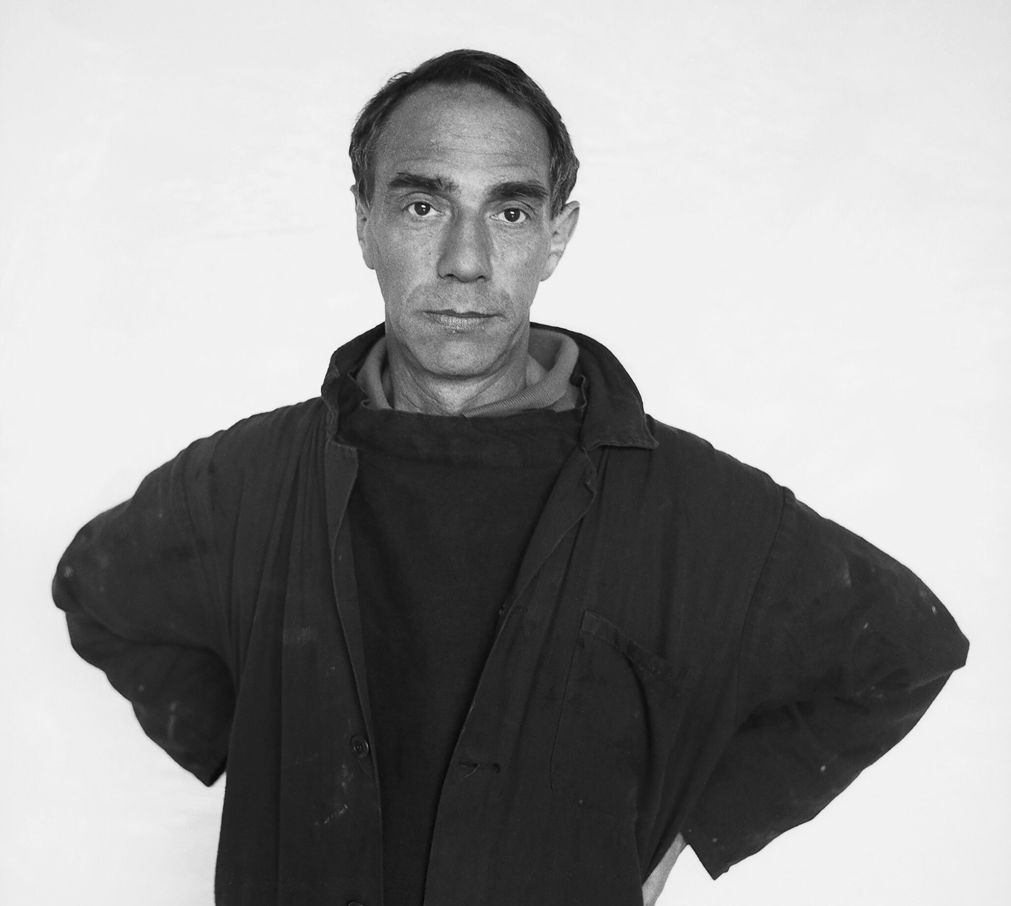 A photo of Derek Jarman in May 1992 Photo by Howard Sooley.