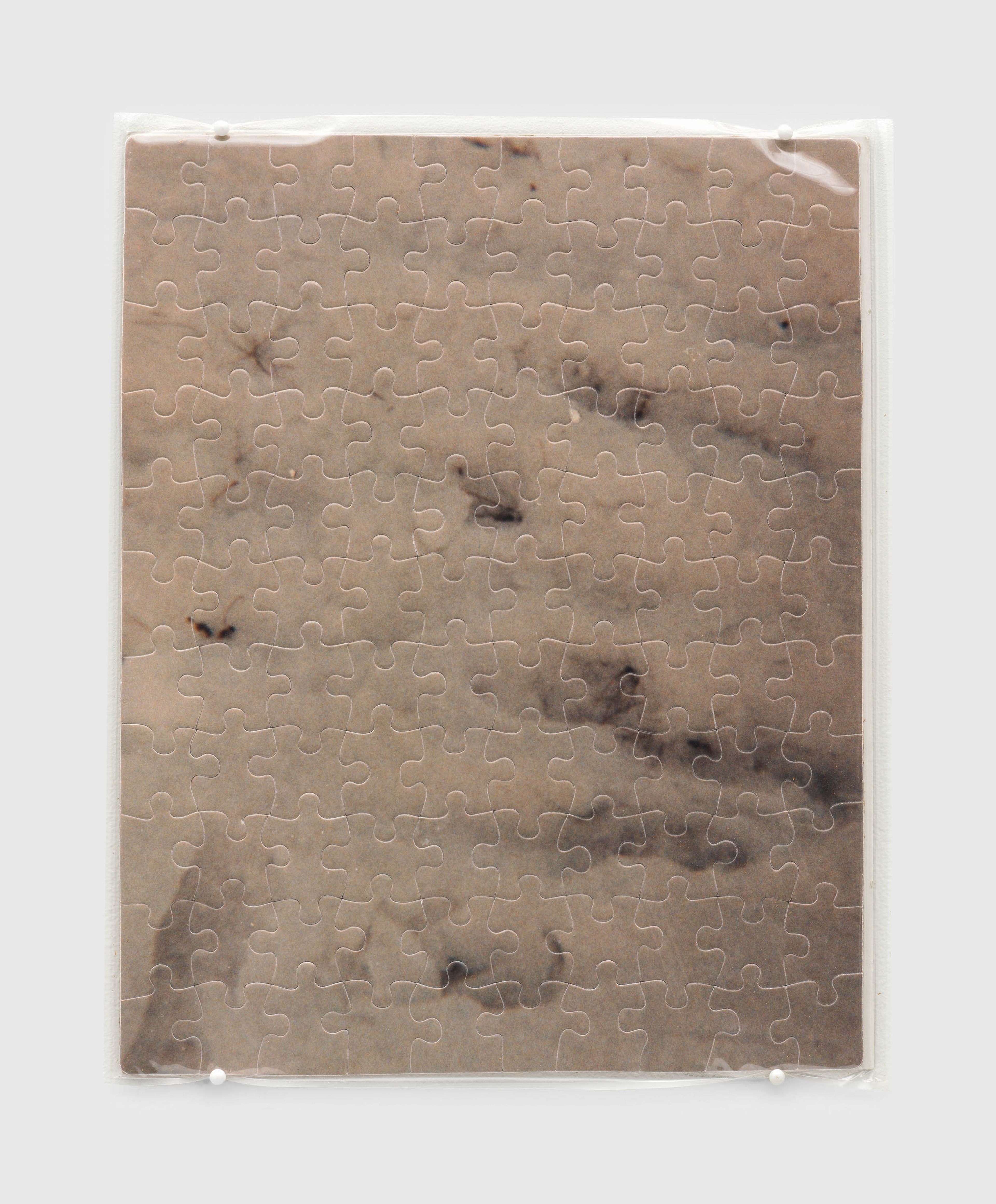 A sculpture by Felix Gonzalez-Torres, called "Untitled" (Cold Blue Snow), dated 1991.