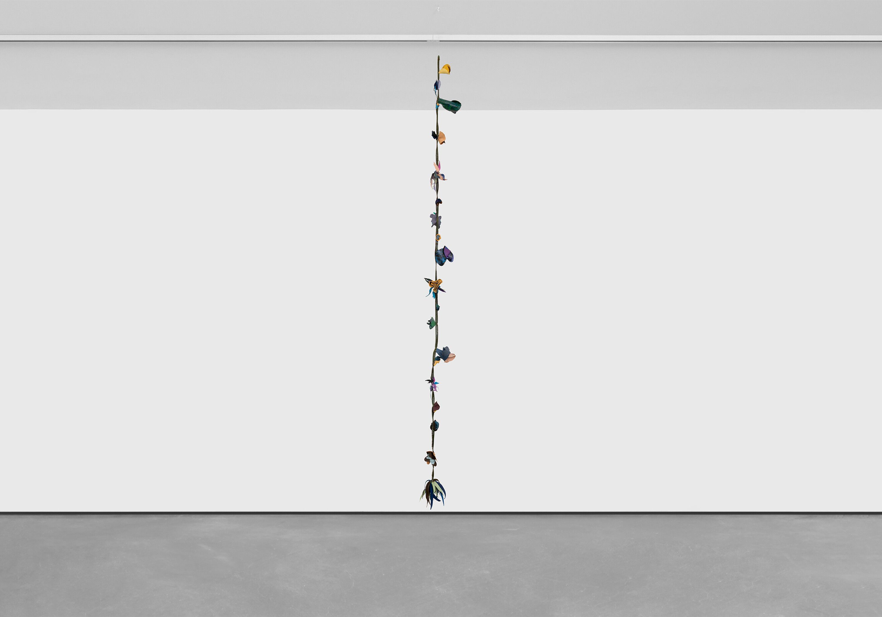 A sculpture by Tau Lewis, titled Saint Mozelle Vine #21, dated 2022.