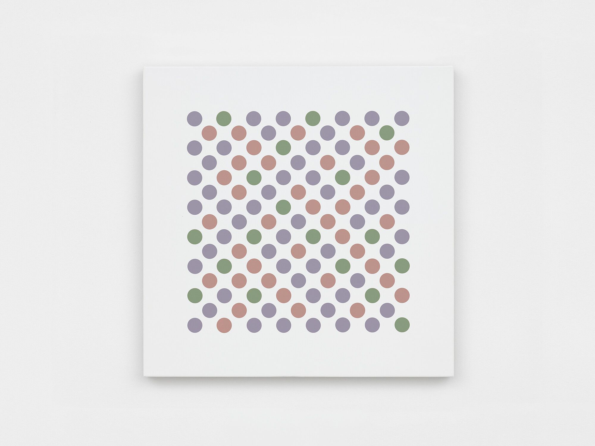 A painting by Bridget Riley, titled Study for Measure to Measure, dated 2016.