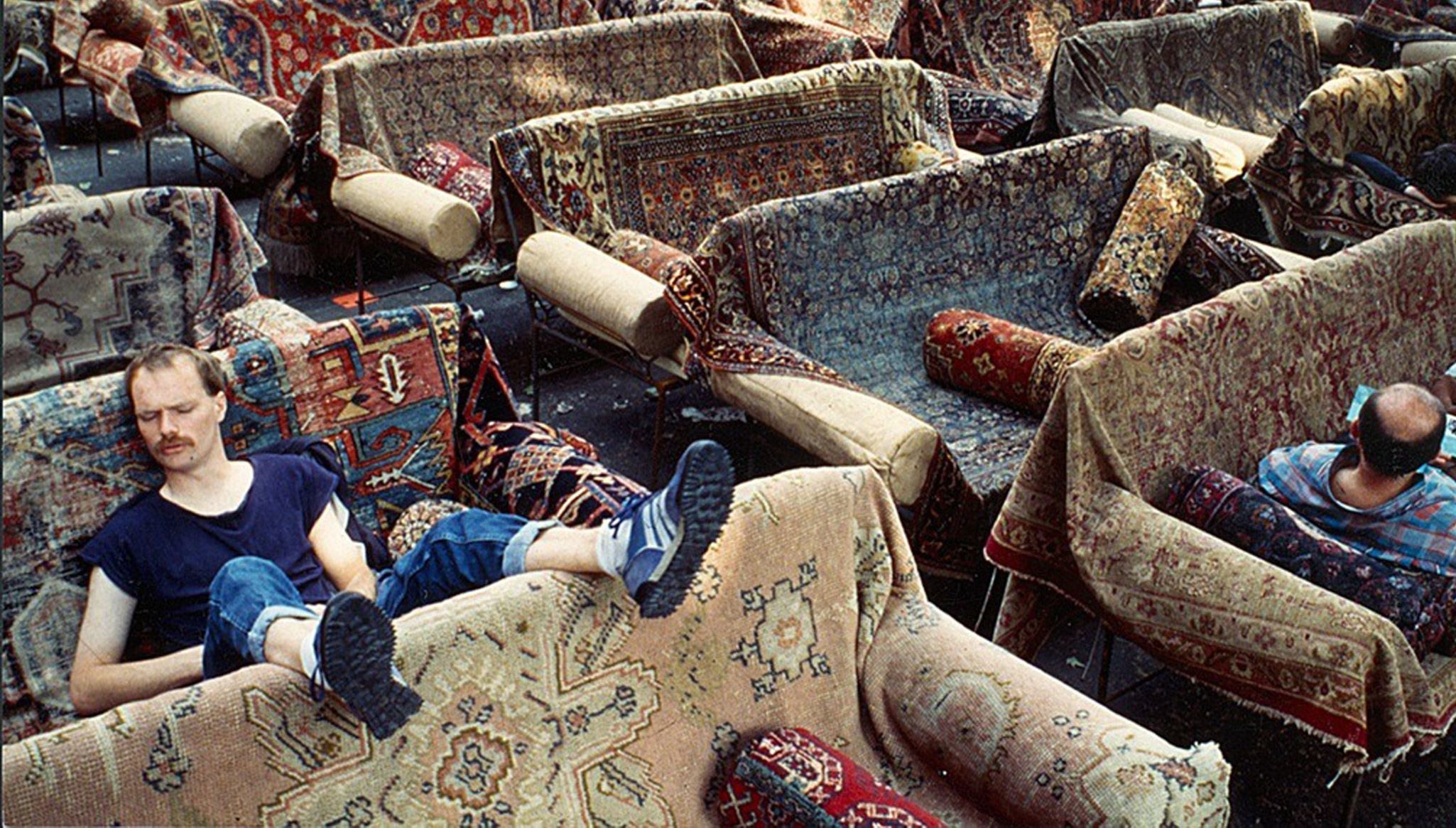 An Installation view, Franz West: Auditorium, documenta IX, Kassel, dated 1992