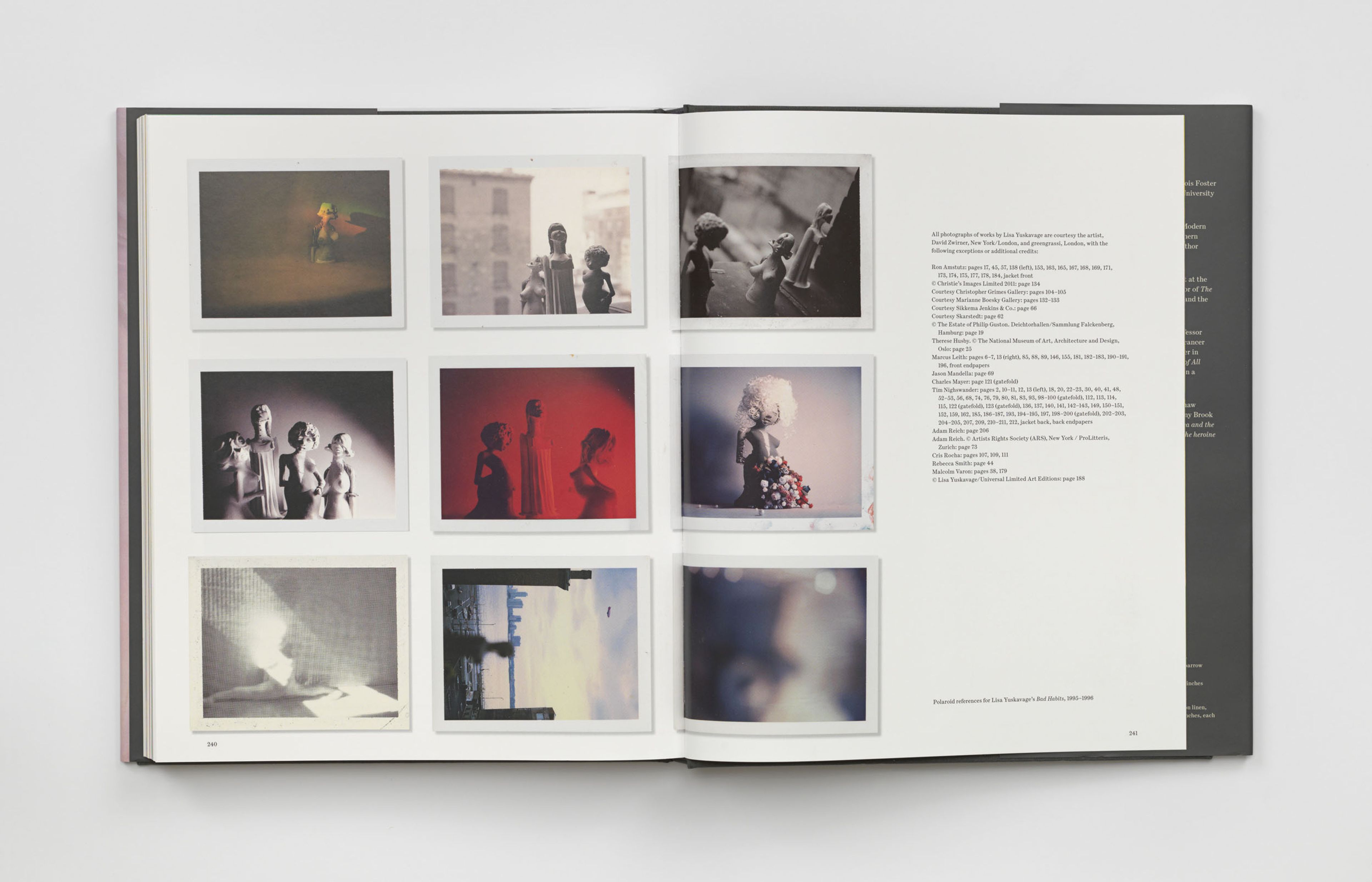 Interior spread of Lisa Yuskavage's book titled The Brood.