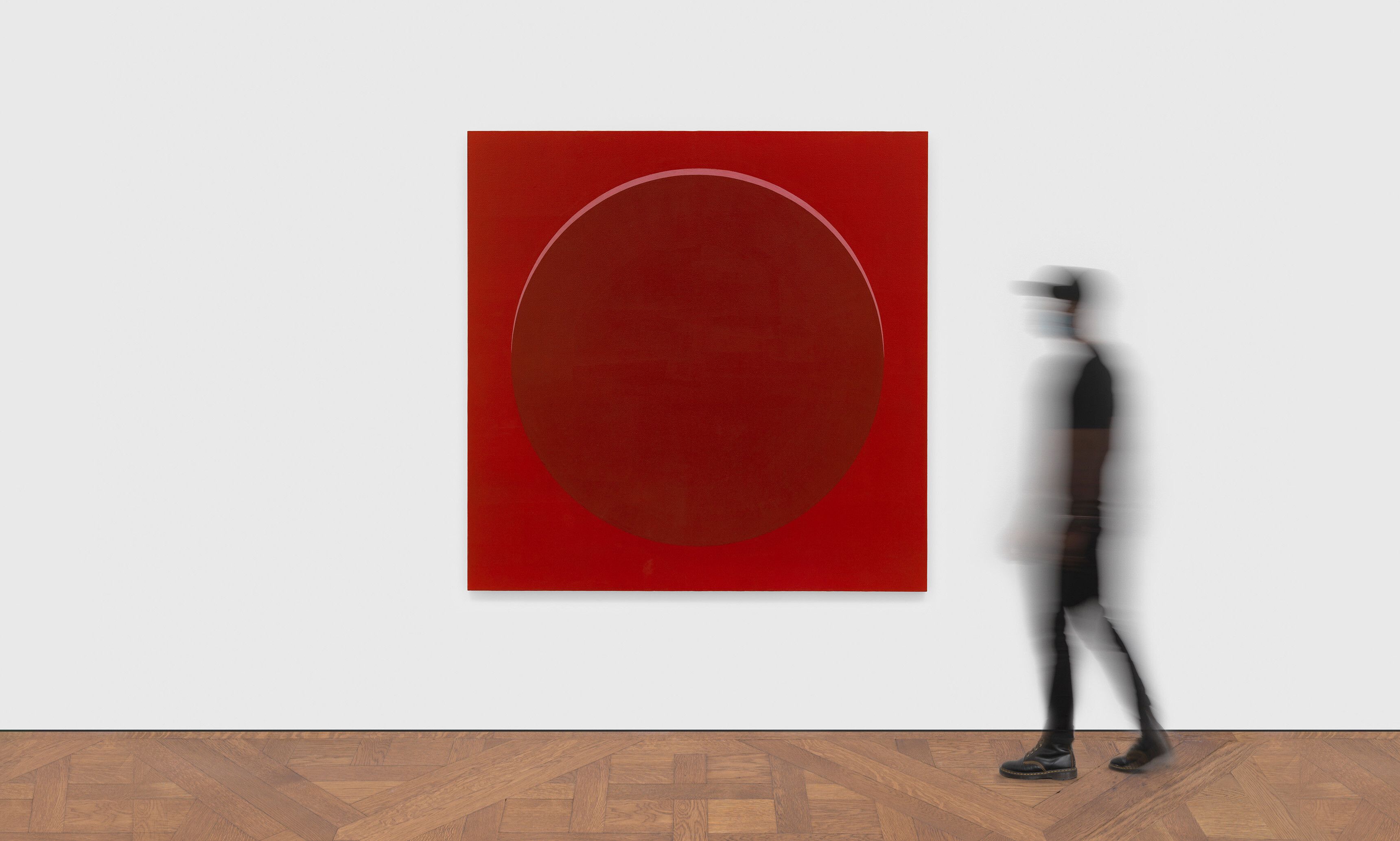An untitled painting by Merrill Wagner, dated 1966. 