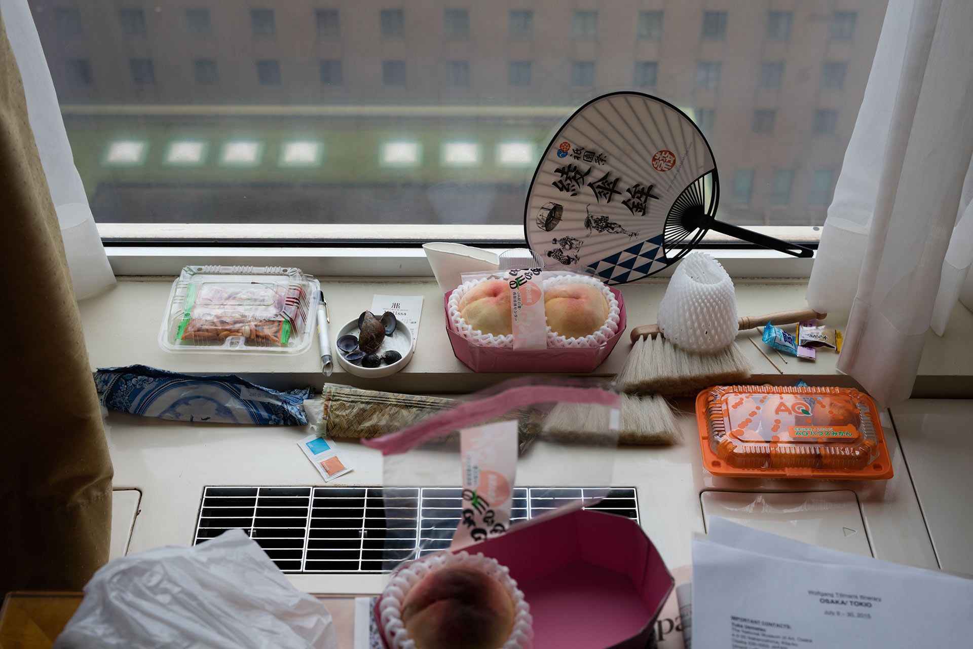 A photograph by Wolfgang Tillmans titled Osaka still life, dated 2015.