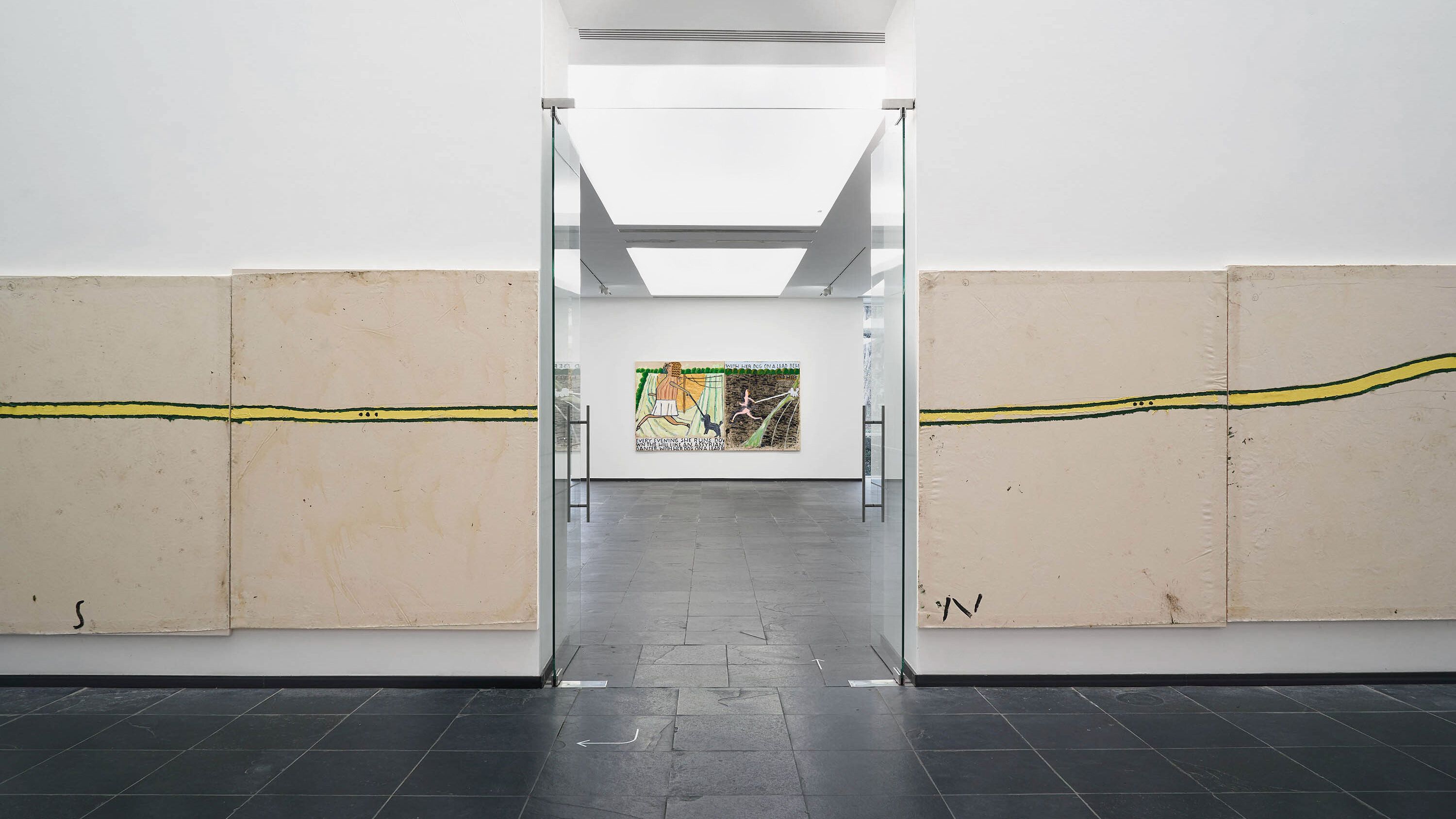 Installation view of the exhibition "Rose Wylie: picky people notice...," at S.M.A.K., Stedelijk Museum voor Actuele Kunst in Ghent, dated 2022.