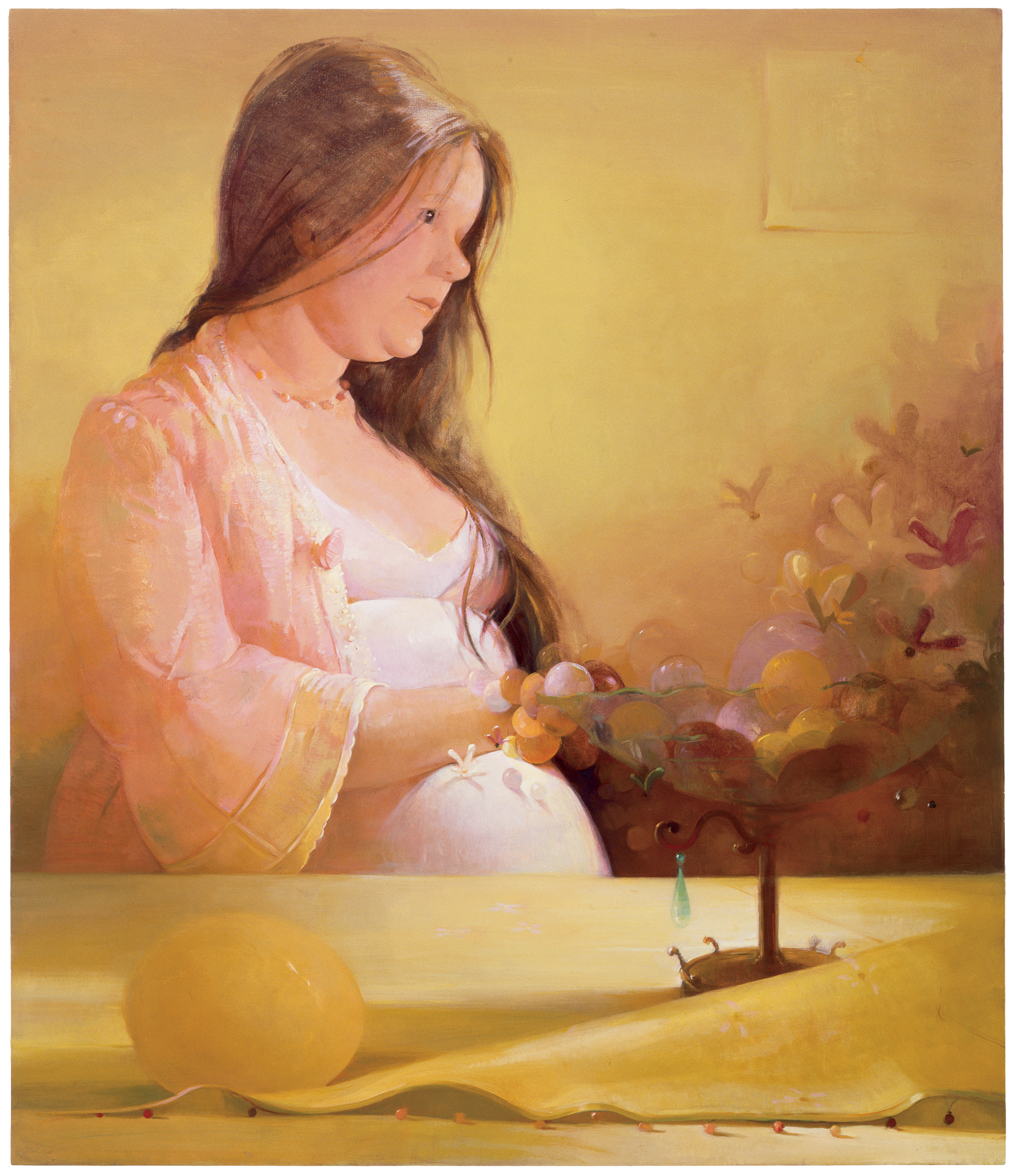 A painting by Lisa Yuskavage, titled Morning, dated 2004-2005.