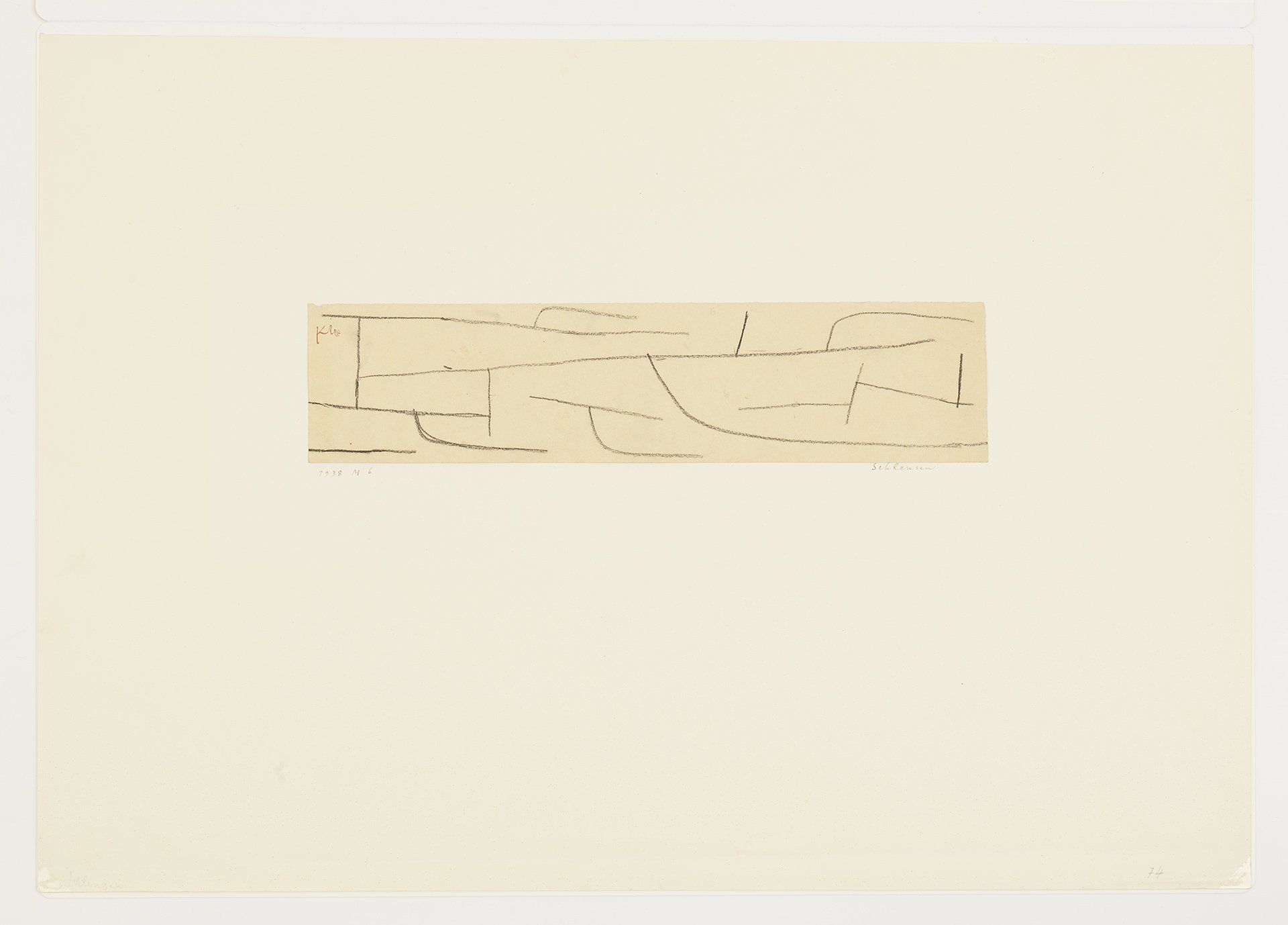 A painting by Paul Klee titled Schleusen (Locks) dated 1938