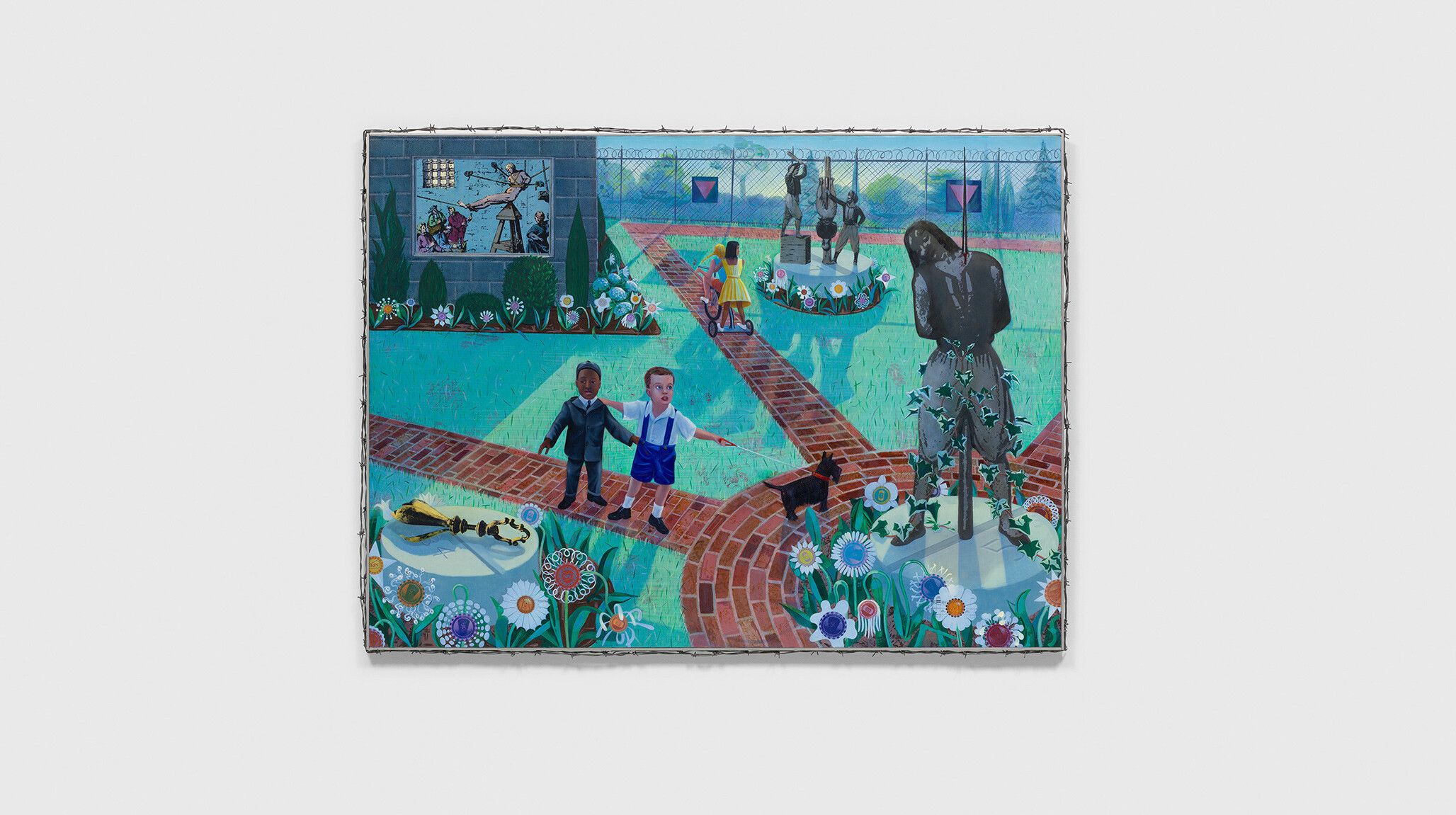 a painting by Frank Moore, titled Debutantes, dated 1992.