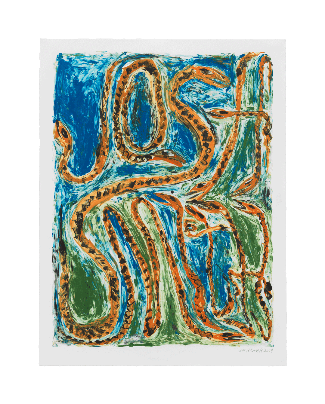A print by Josh Smith, dated 2019